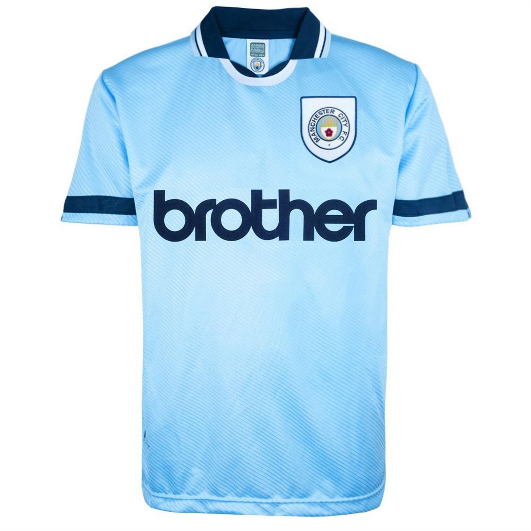 Score Draw Manchester City Fc Home Shirt 1994 1995 Adults