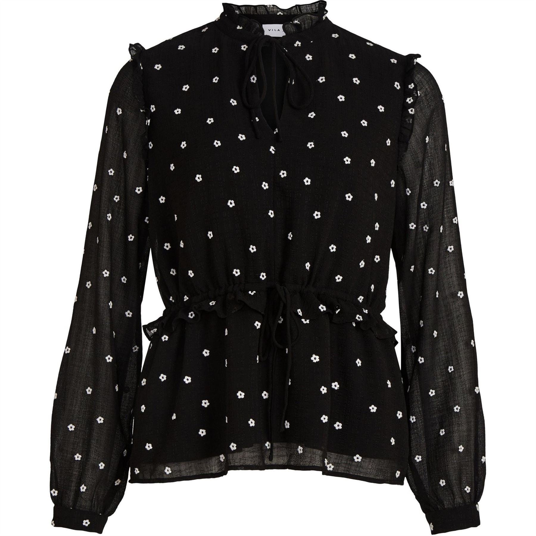 Vila Tie Neck Regular Fit Blouse