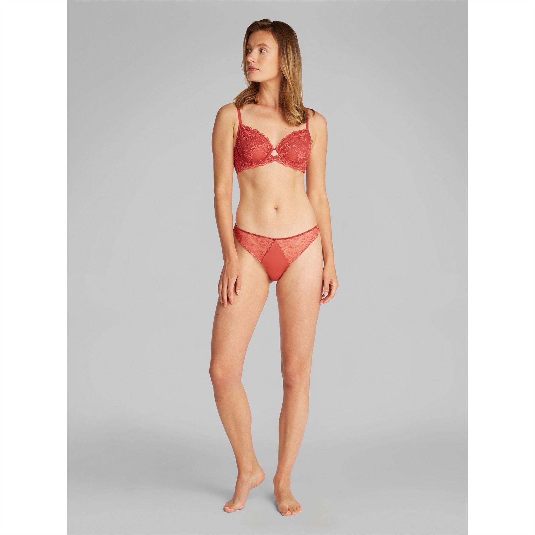 Calvin Klein Floral Patterned Thong Lingerie