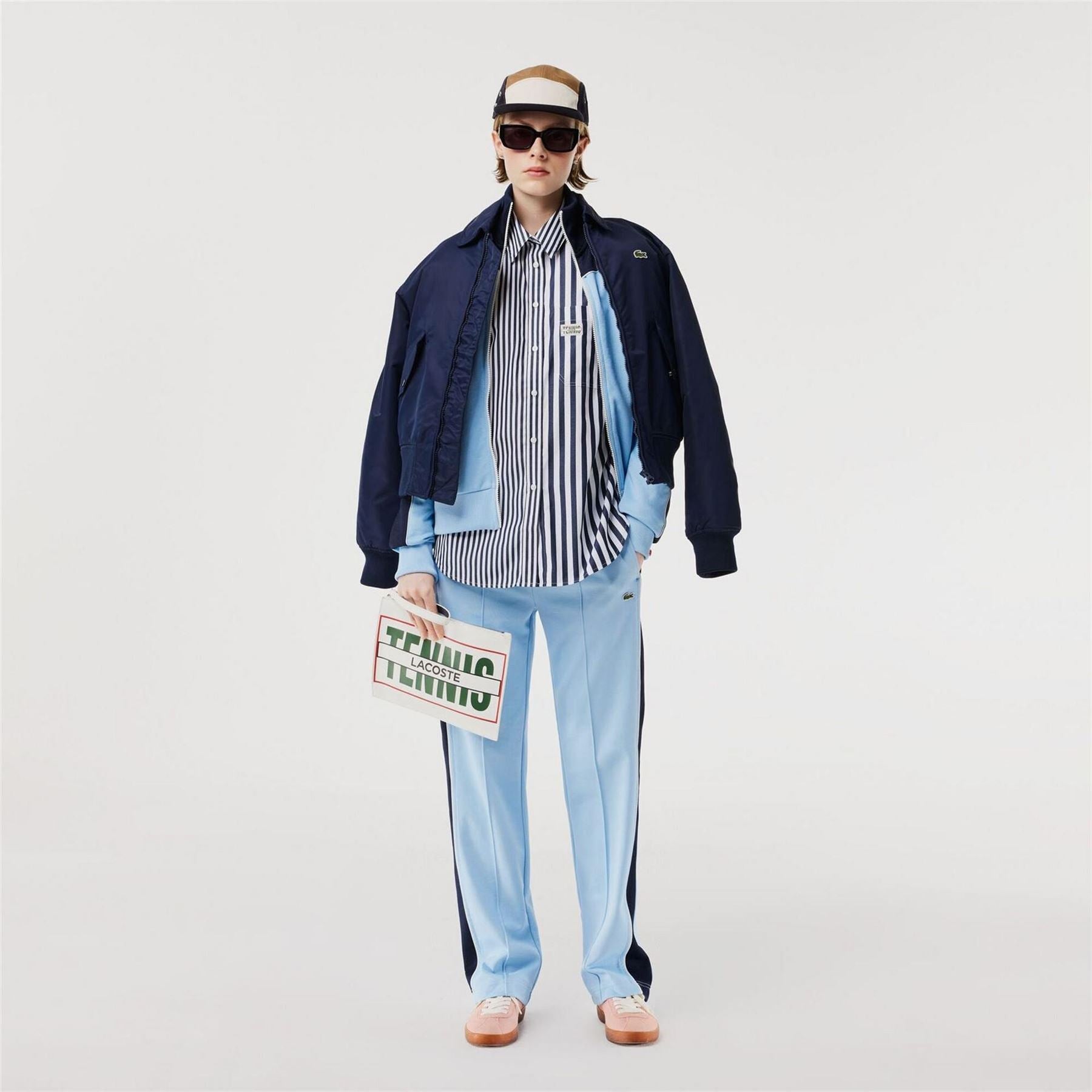 Lacoste X Bandier Striped Cotton Poplin Shirt