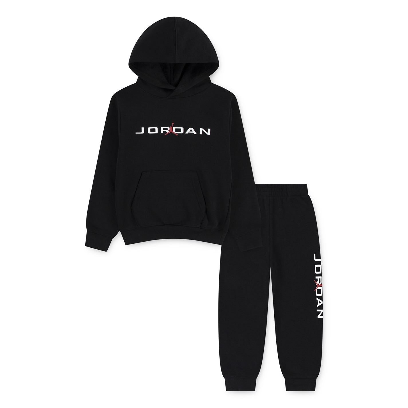 Air Jordan 
Ribbed Cuff Logo Print Sweatshirt Sweatpants Set