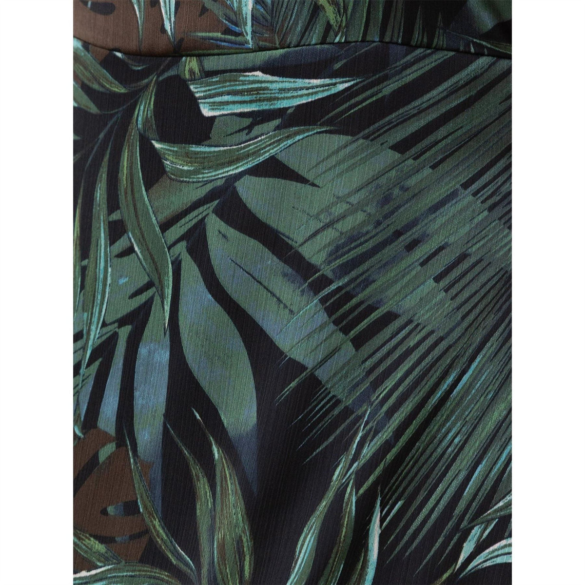 Lovedrobe Tropical Print Square Neck Short Sleeve Maxi Dress