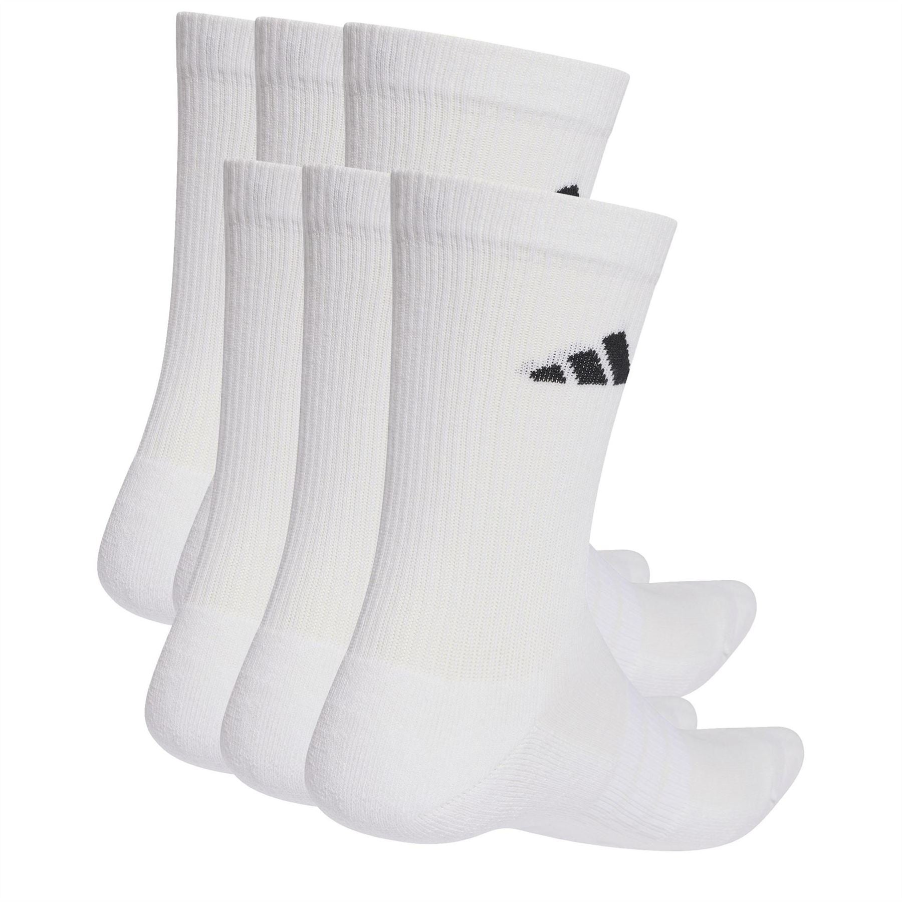 adidas Cushioned Sportswear Crew Socks 6 Pack Juniors