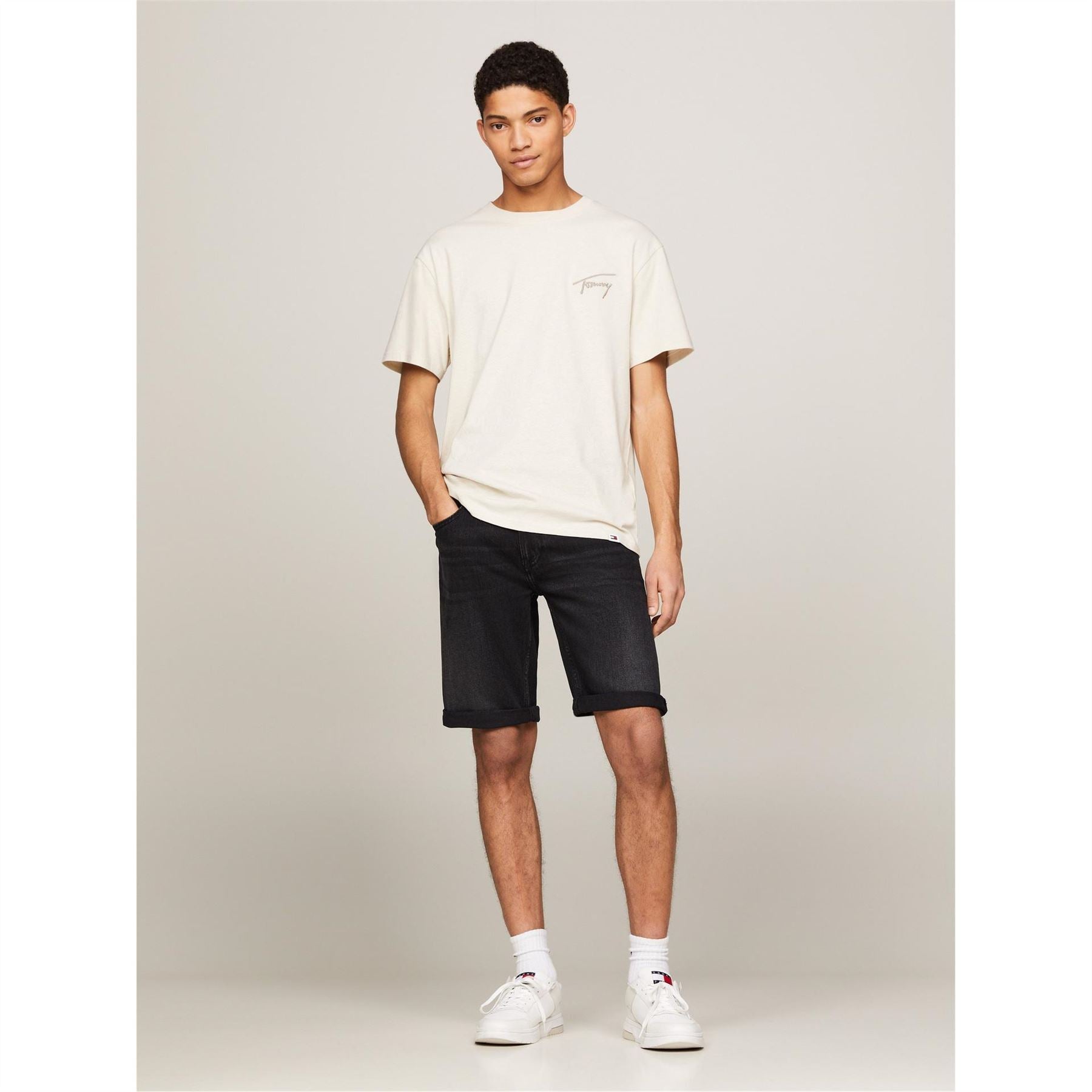 Tommy Jeans Denim Bermuda Shorts Light Wash