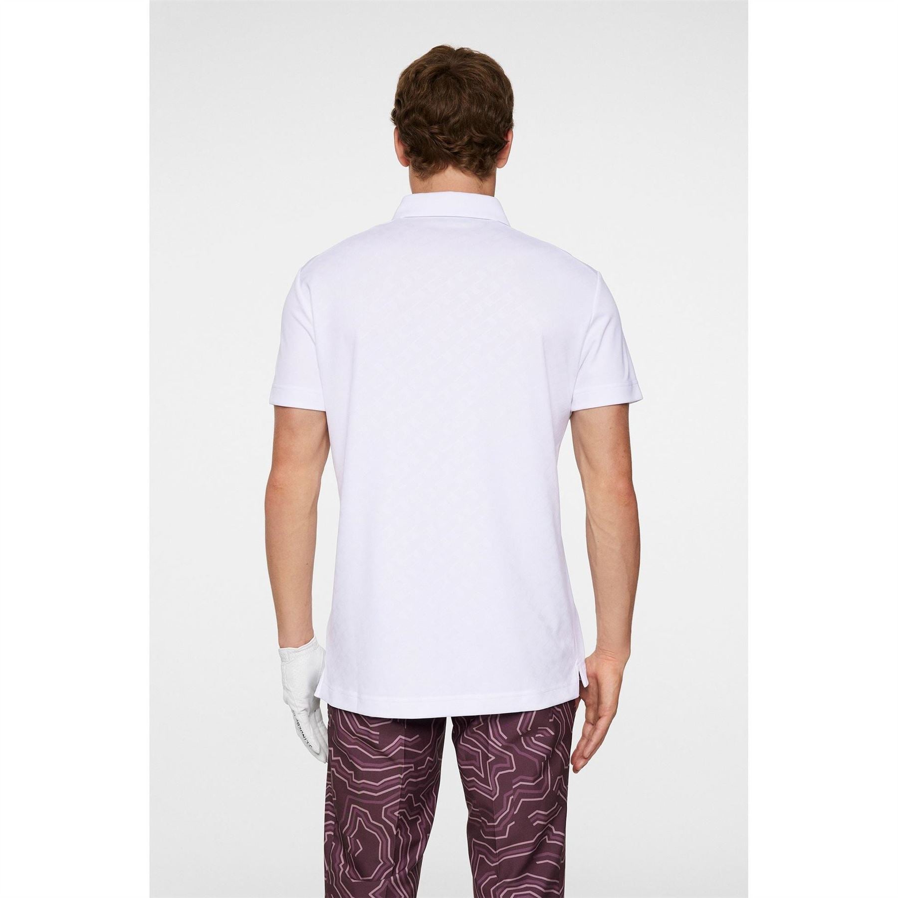 J Lindeberg Golf Collared Neck Short Sleeve Polo Shirt