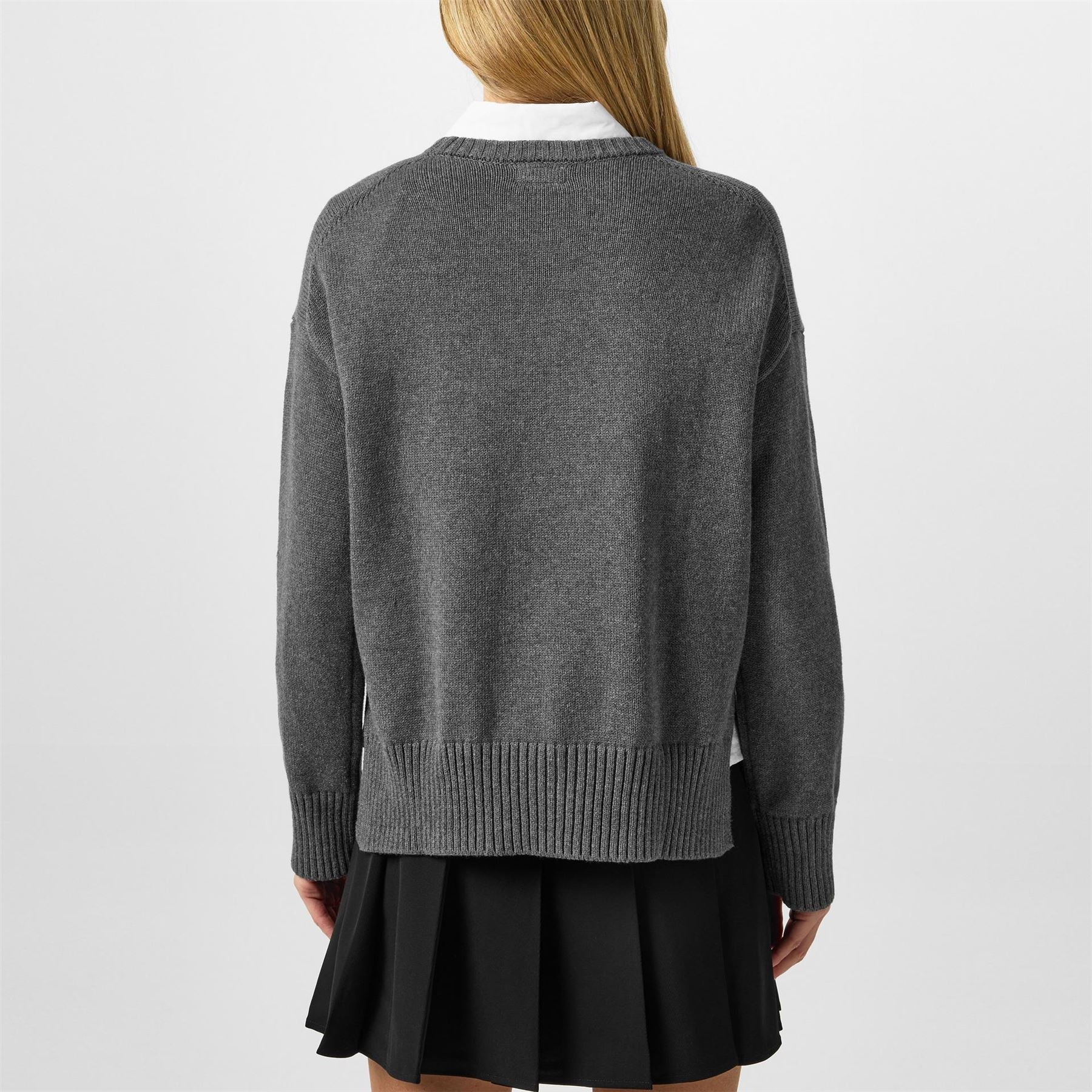 Guess Regular Fit Crew Neck Knit Sweater