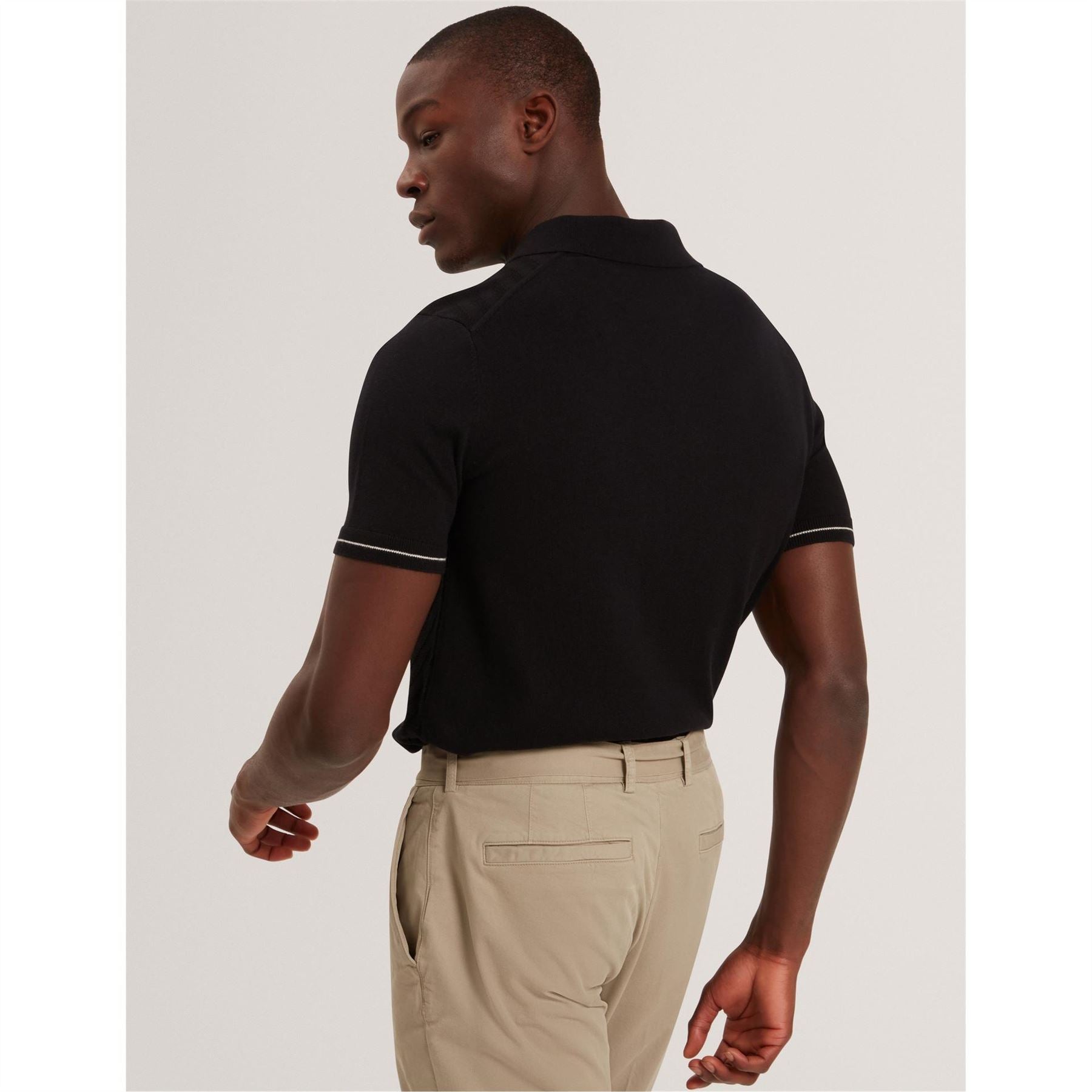 Ted Baker Stitch Collared Short Sleeve Polo Shirt