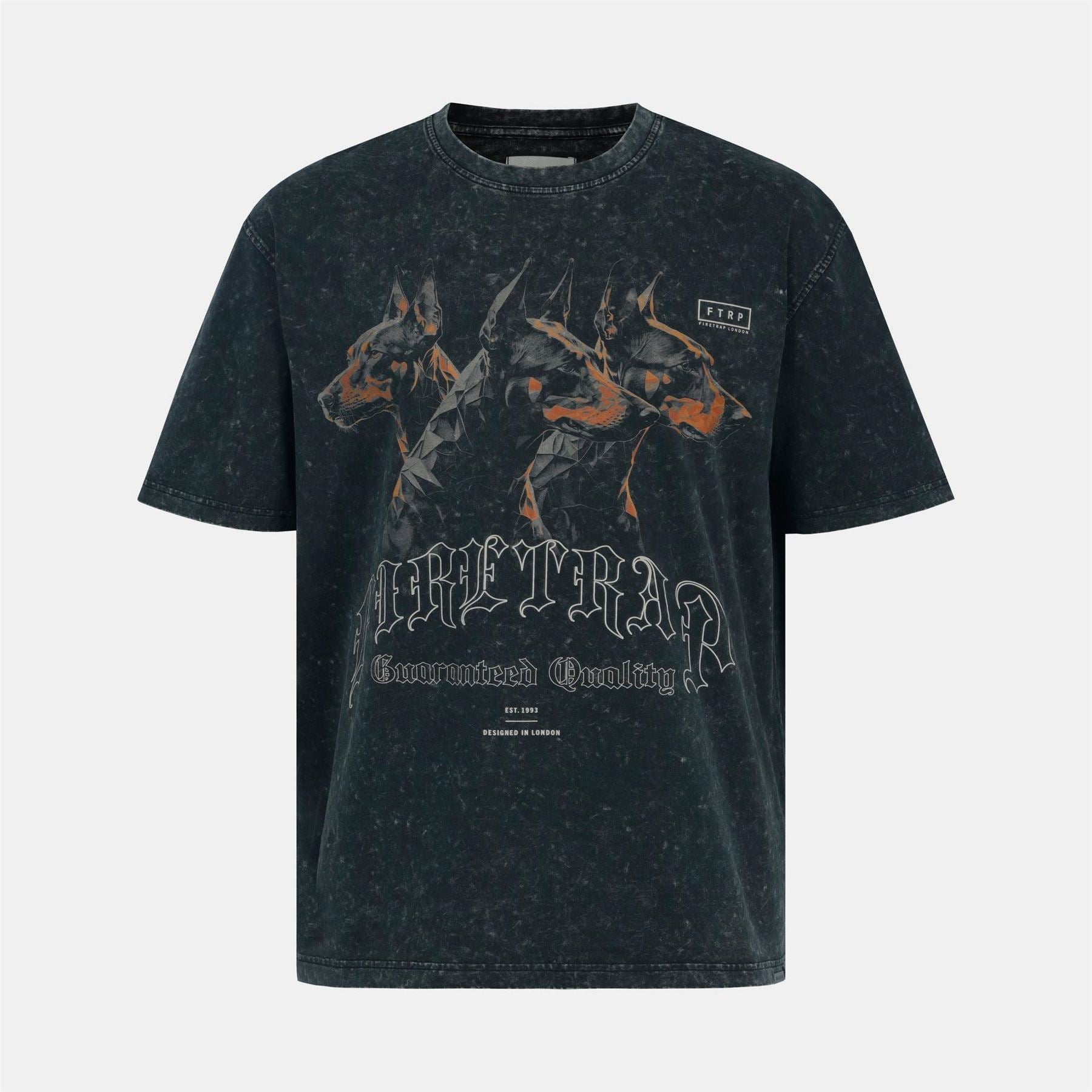 Firetrap Wash Cotton Short Sleeve T-Shirt