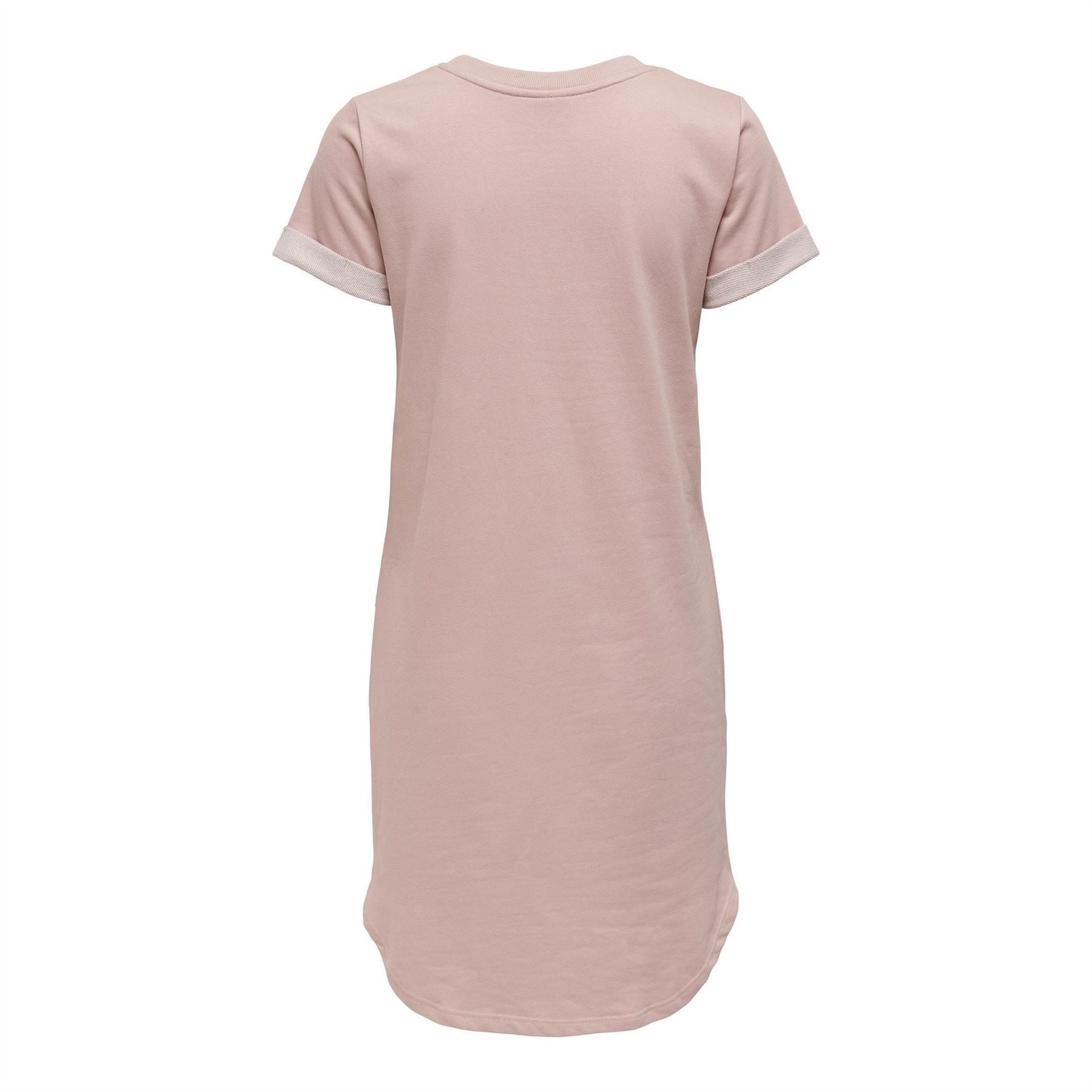 Only Crew Neck Short Sleeve Mini T-Shirt Dress