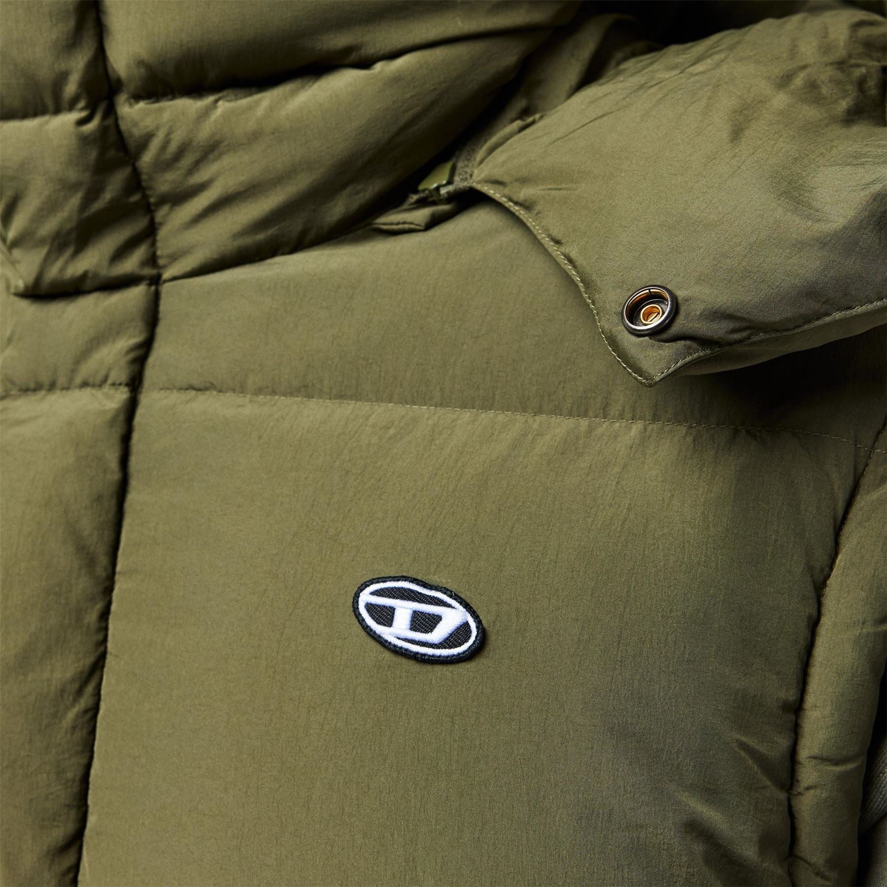 Diesel Solid Patterned Duffle Coat