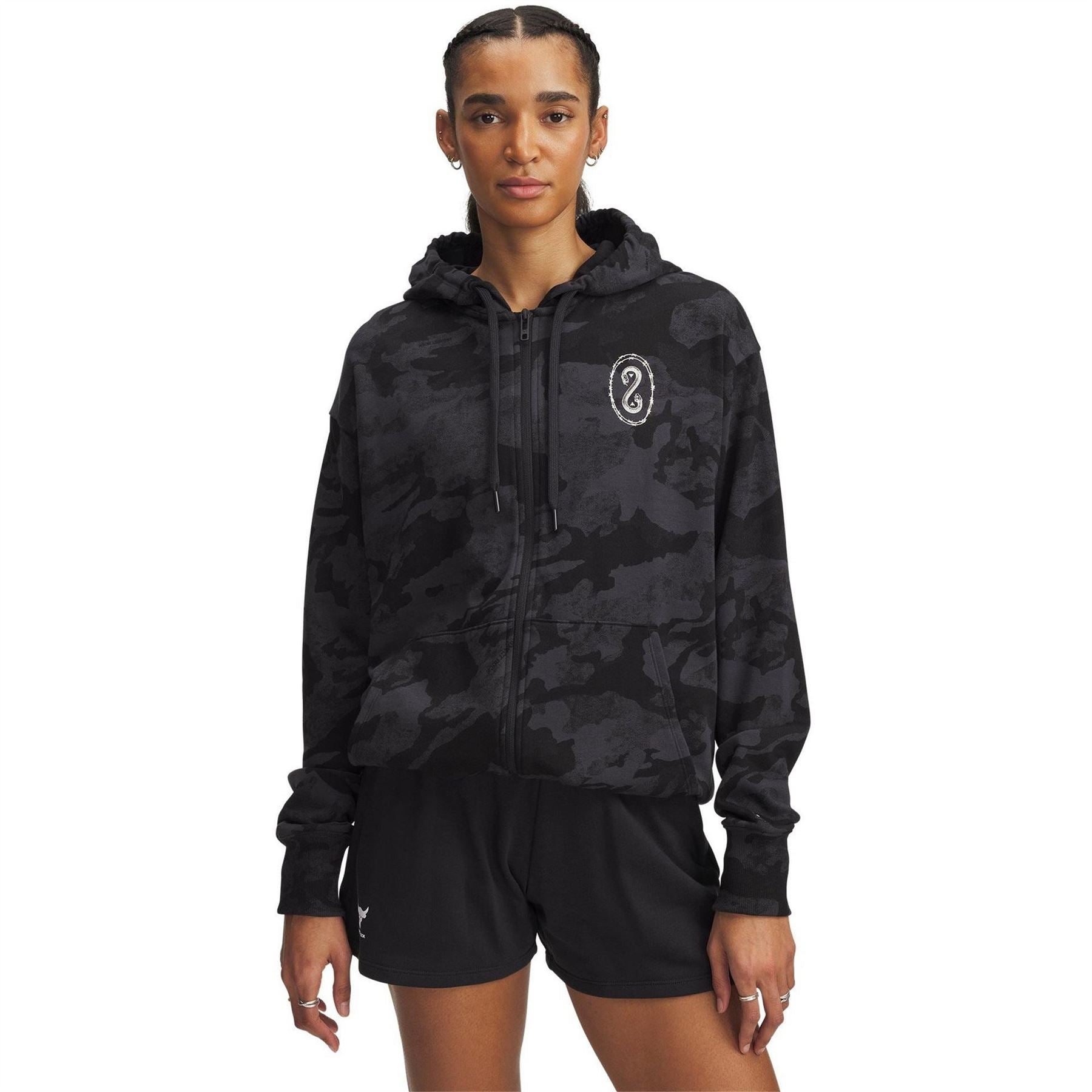 Under Armour Project Rock Terry Full Zip Performance Hoodie