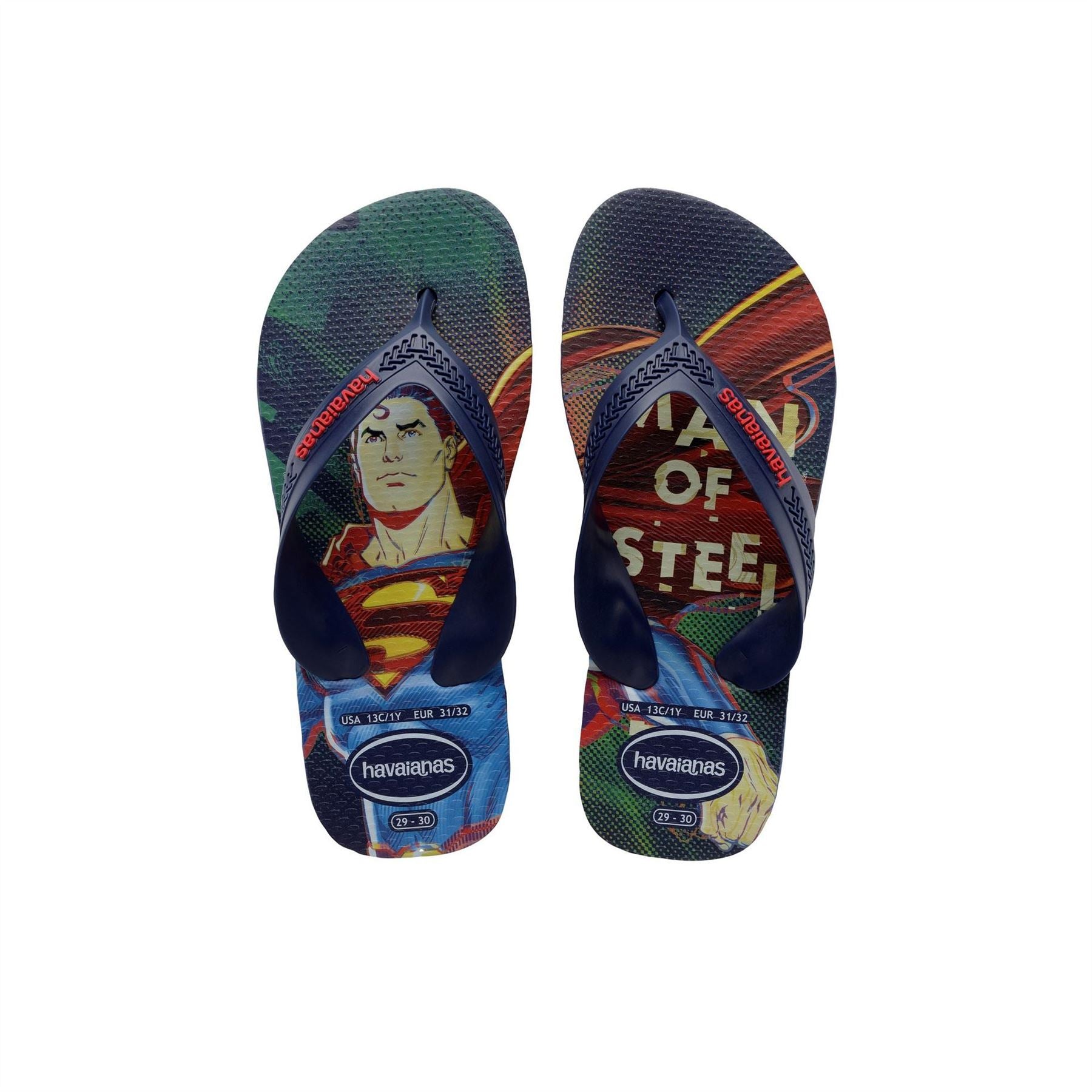 Havaianas Hav. Kids Max Herois Navy Blue Ruby Flip Flops Womens
