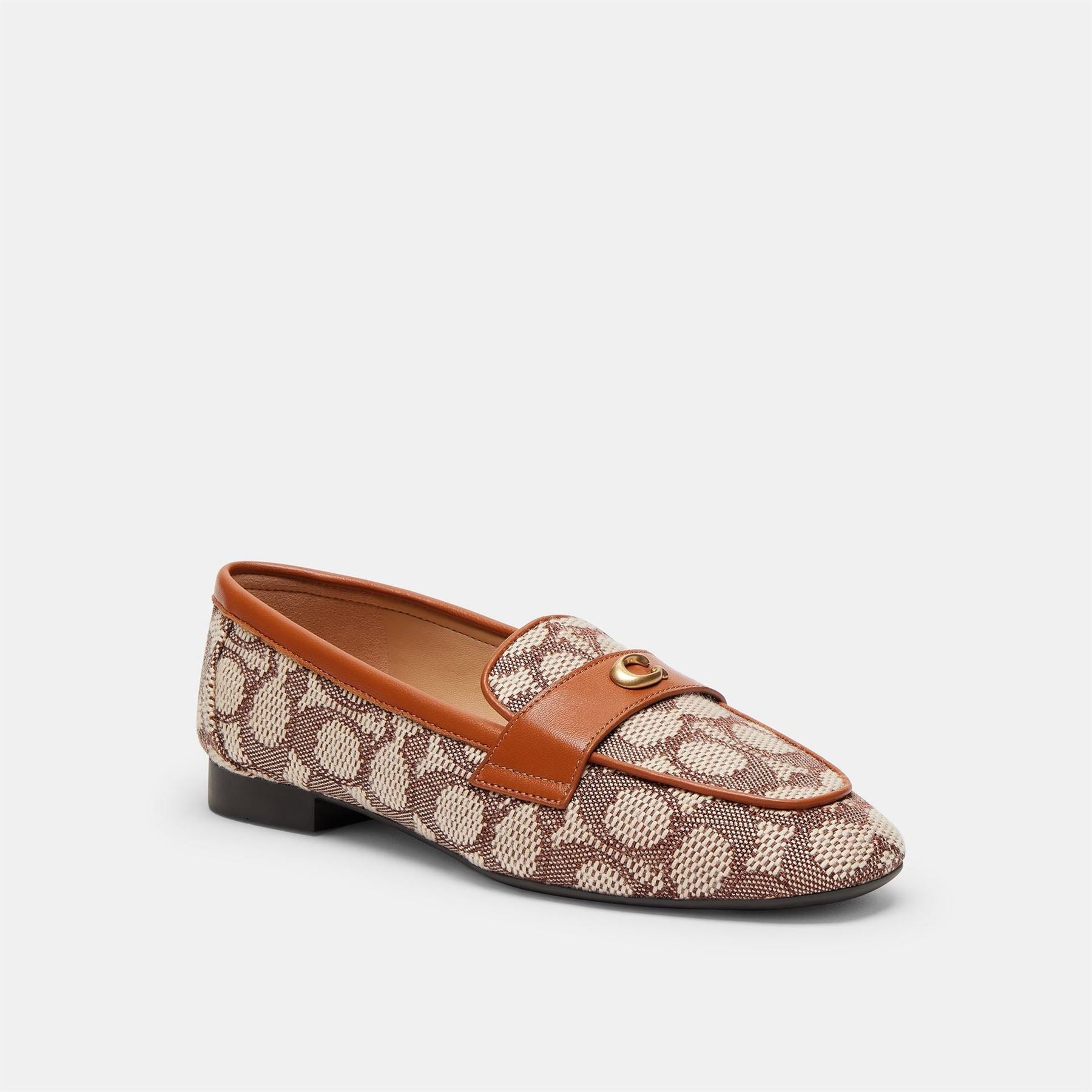 Coach Geometric Patterned Sculpted Penny Loafers