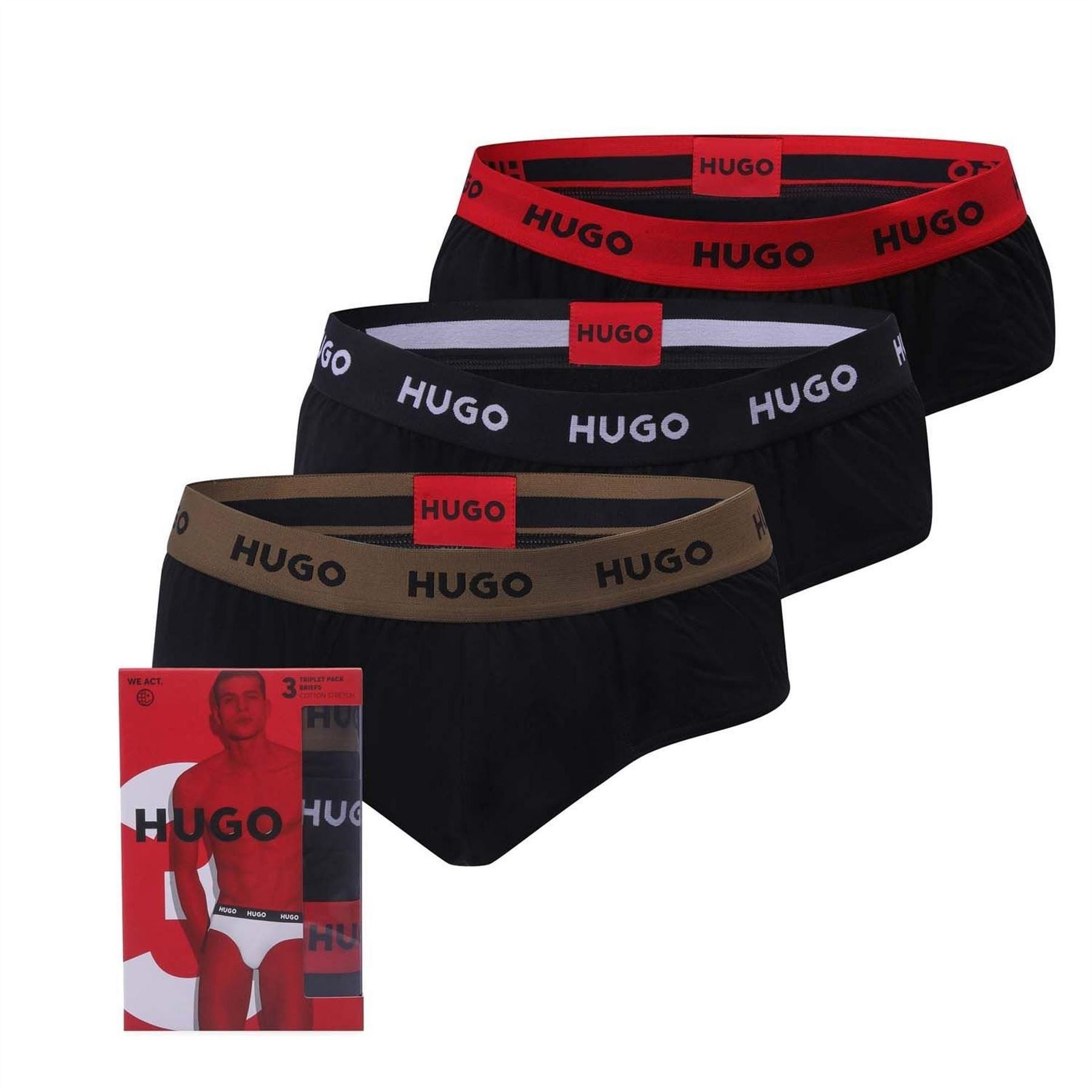 Hugo Pack Of Hip Briefs
