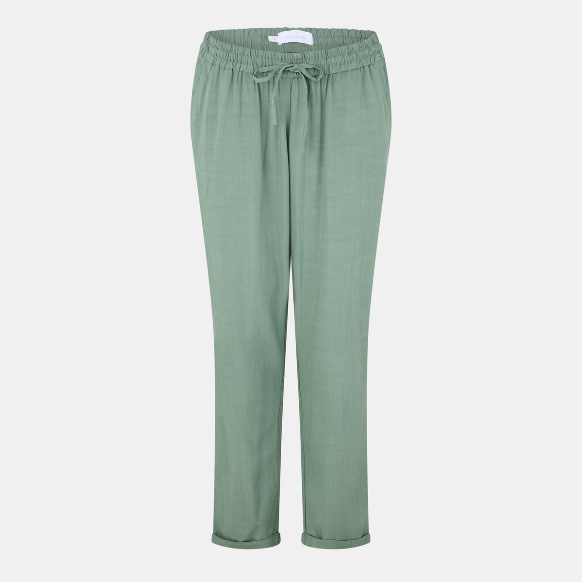 Mamalicious Mat Solid Patterned Slim Roll Up Trousers