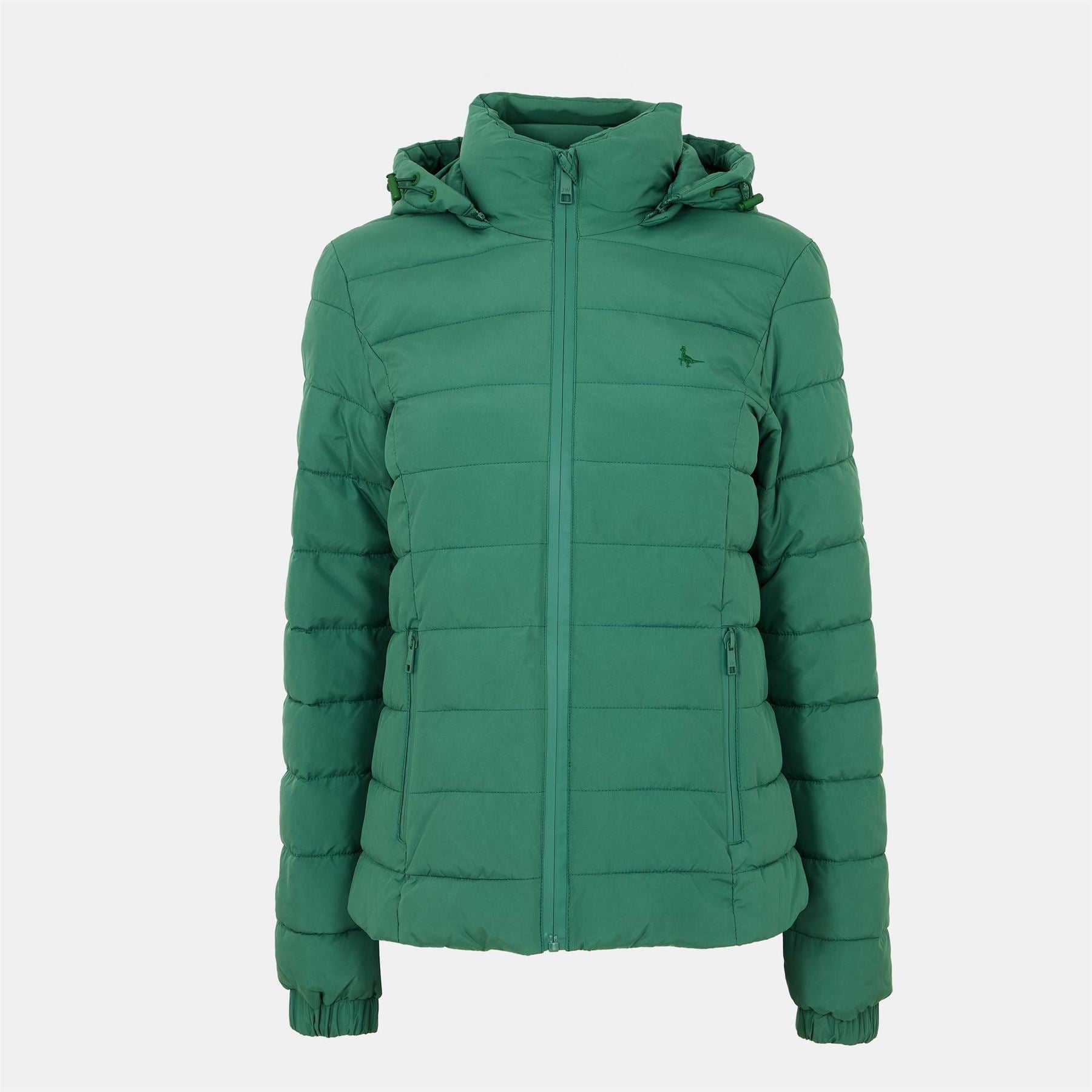 Jack Wills Luna Water Resistant Wind Resistant Detachable Hood Short Puffer Jacket