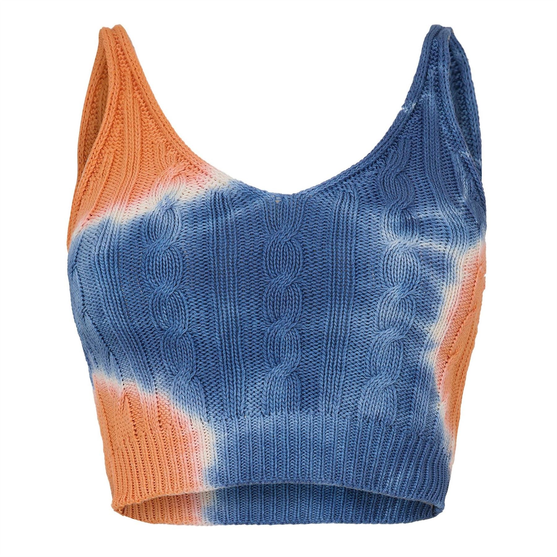 Diesel Mila V-Neck Sleeveless Bralet Sweater