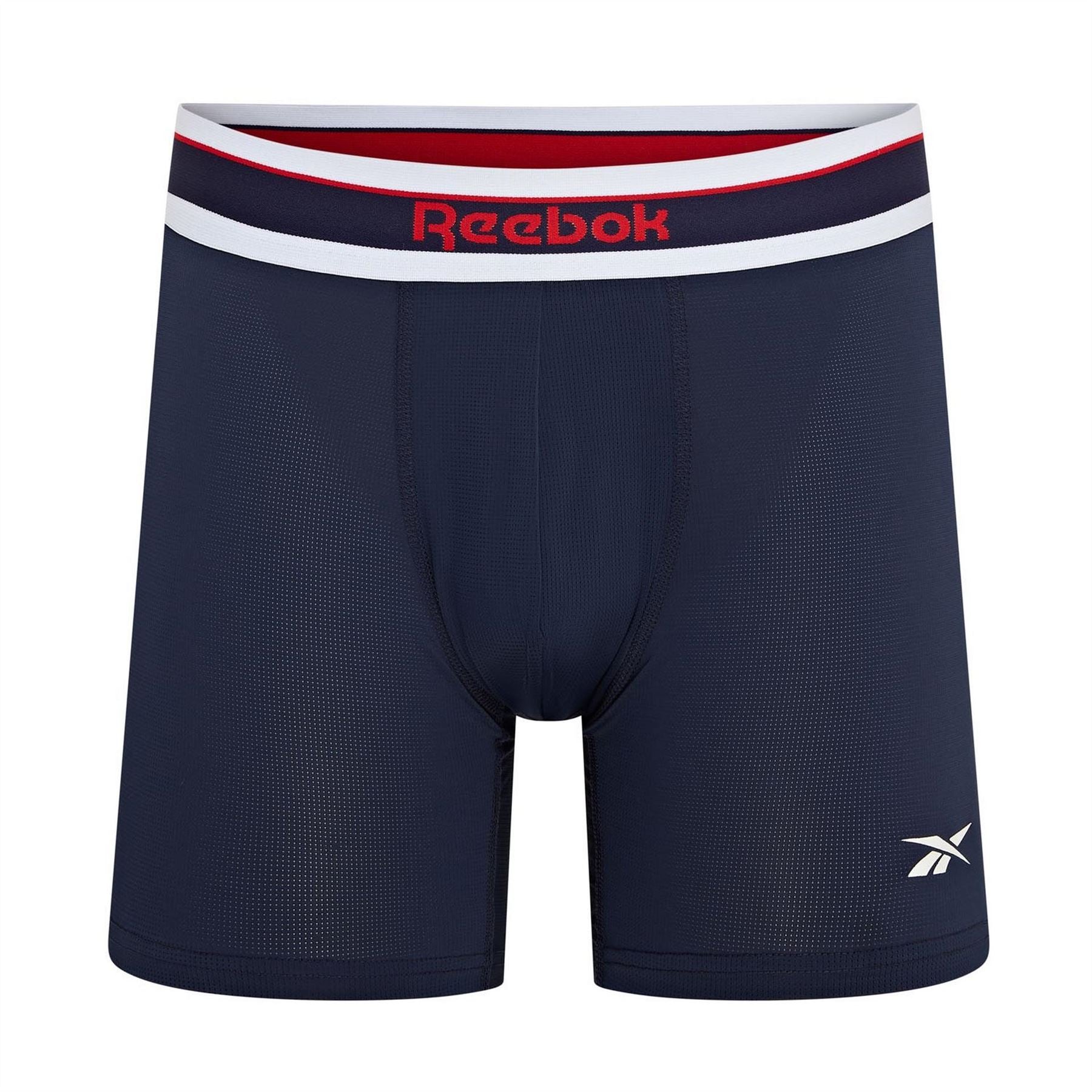 Reebok Mens 3 Pack Sports Trunks Anselm
