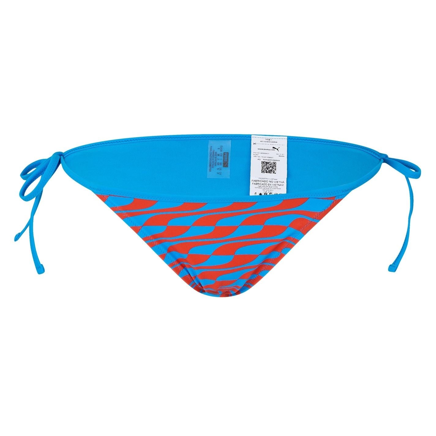 Puma Womens Swimming Foreswim Side Tie Bikini Bottoms