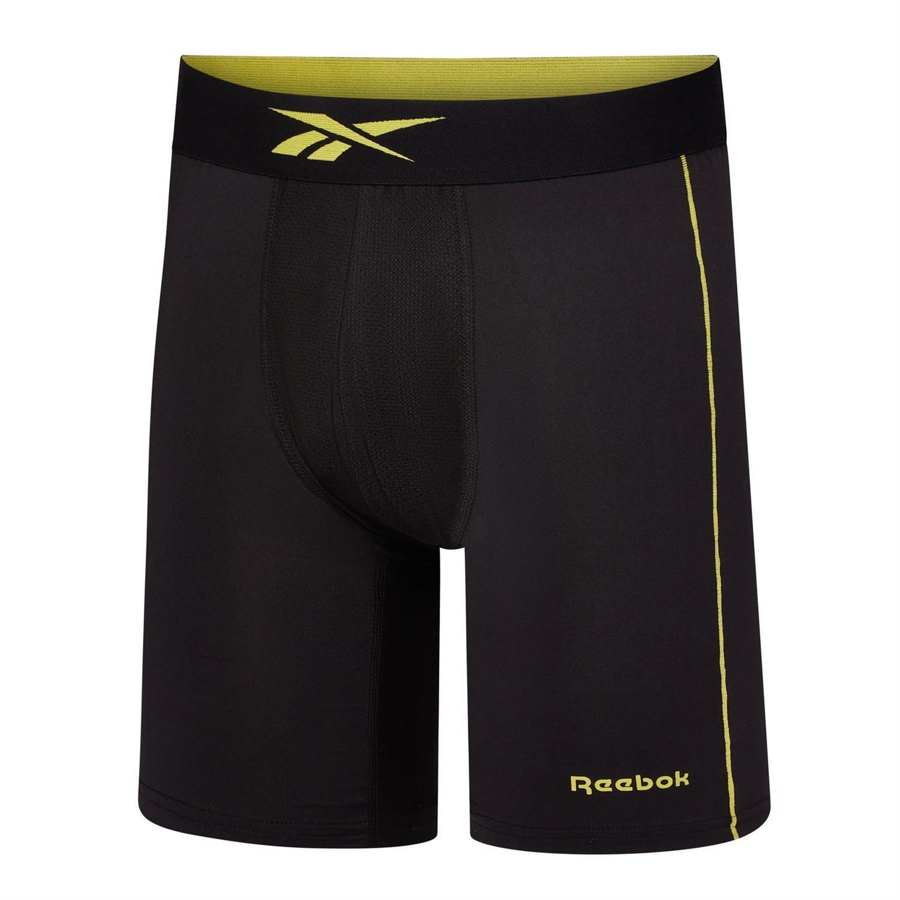 Reebok Mens 3 Pack Sports Trunks Hutton