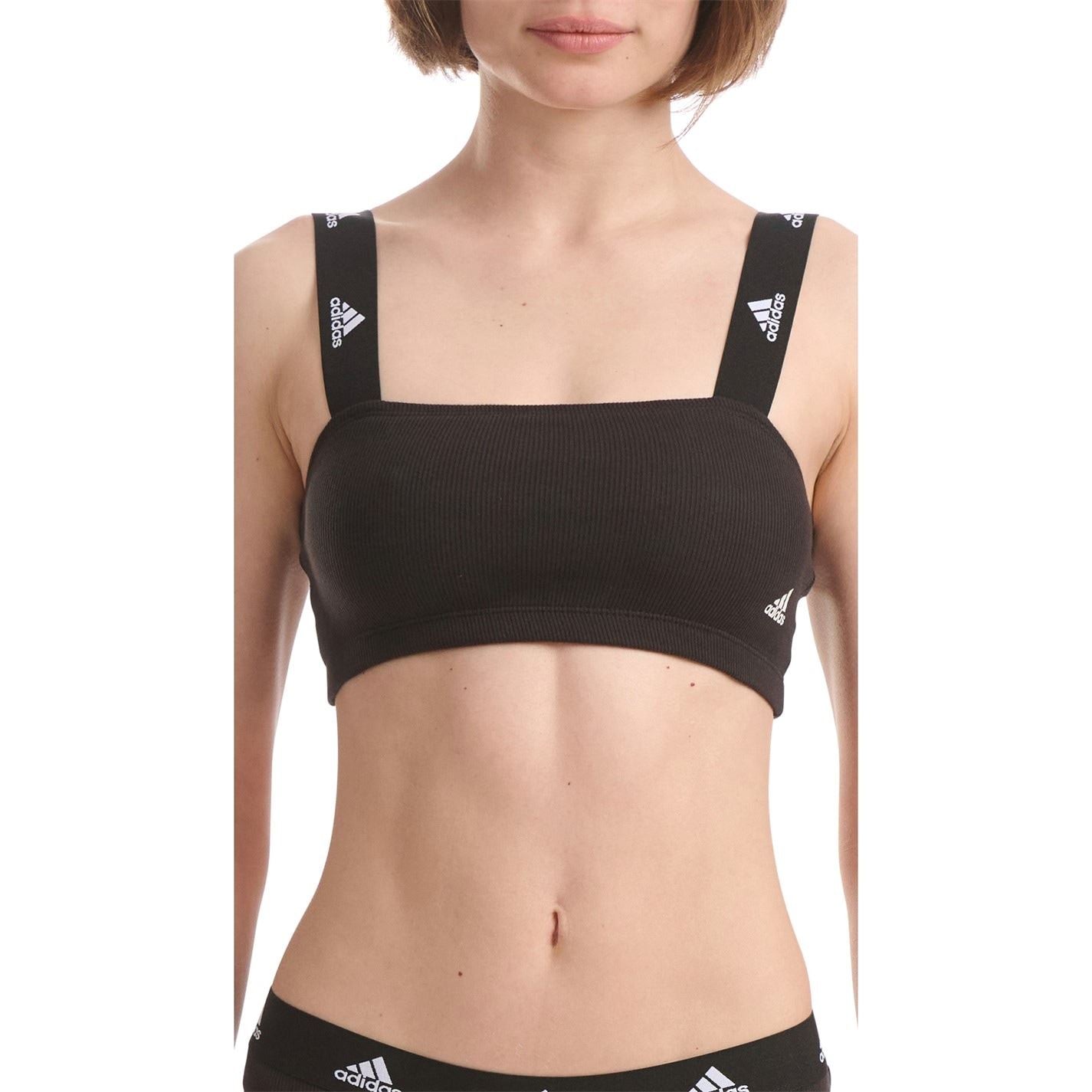 adidas Womens Ribbed Bandeau