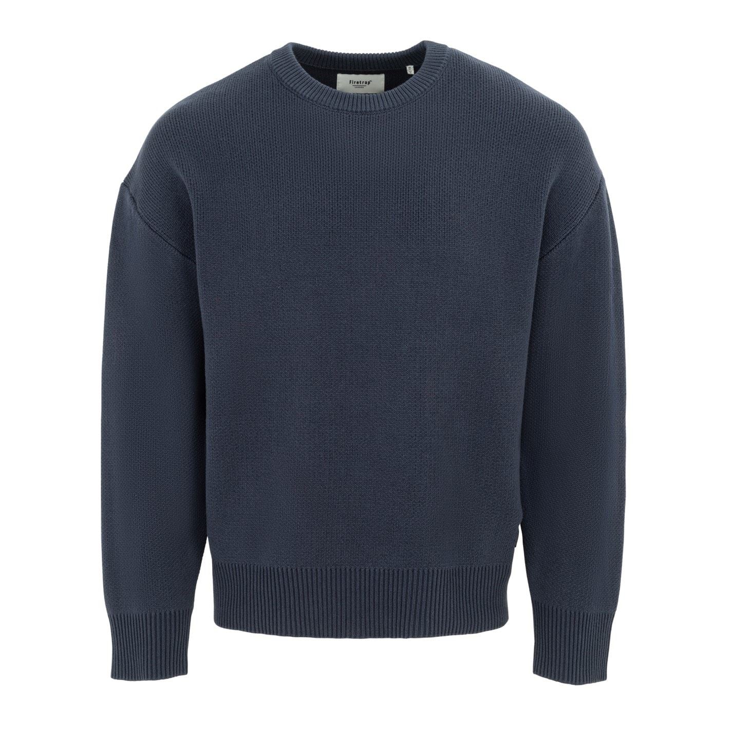 Firetrap Mens Crew Neck Sweater Knitted Jumper