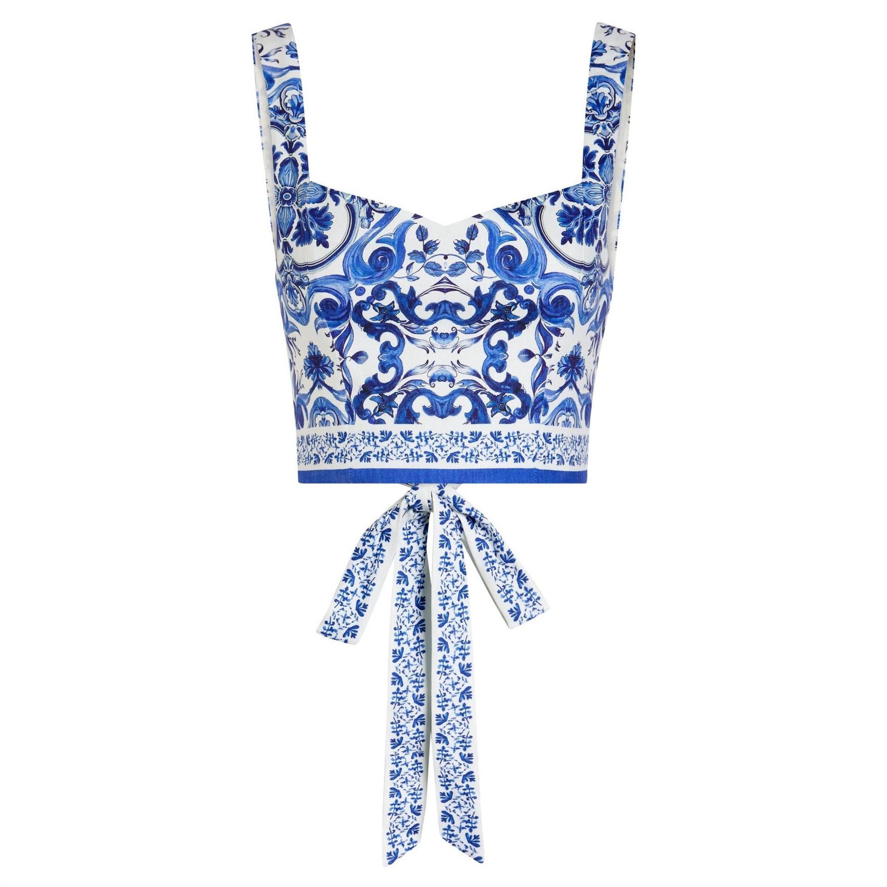 Alice And Olivia Miriam Sweetheart Crop Top