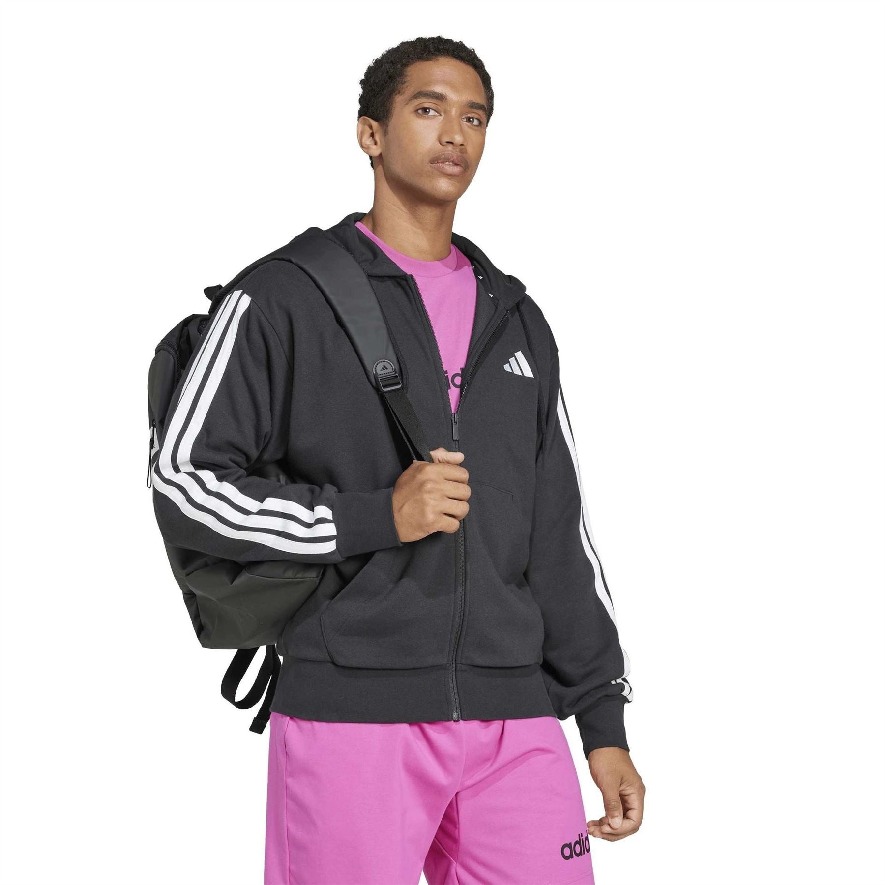 adidas M 3s Ft FulL-Zipullover Hoody