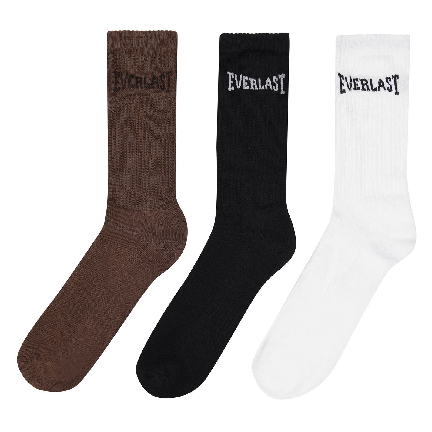 Everlast Mens 3 Pack Crew Socks