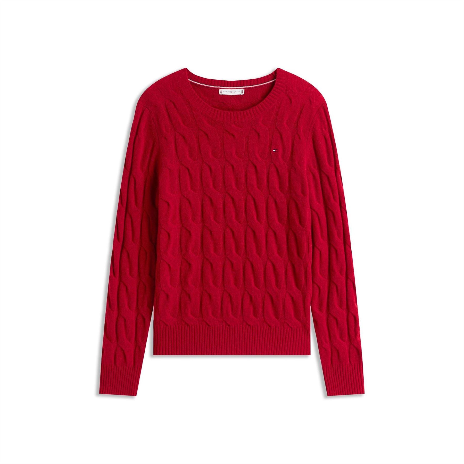 Tommy Hilfiger Cable Crew Neck Long Sleeve Sweater