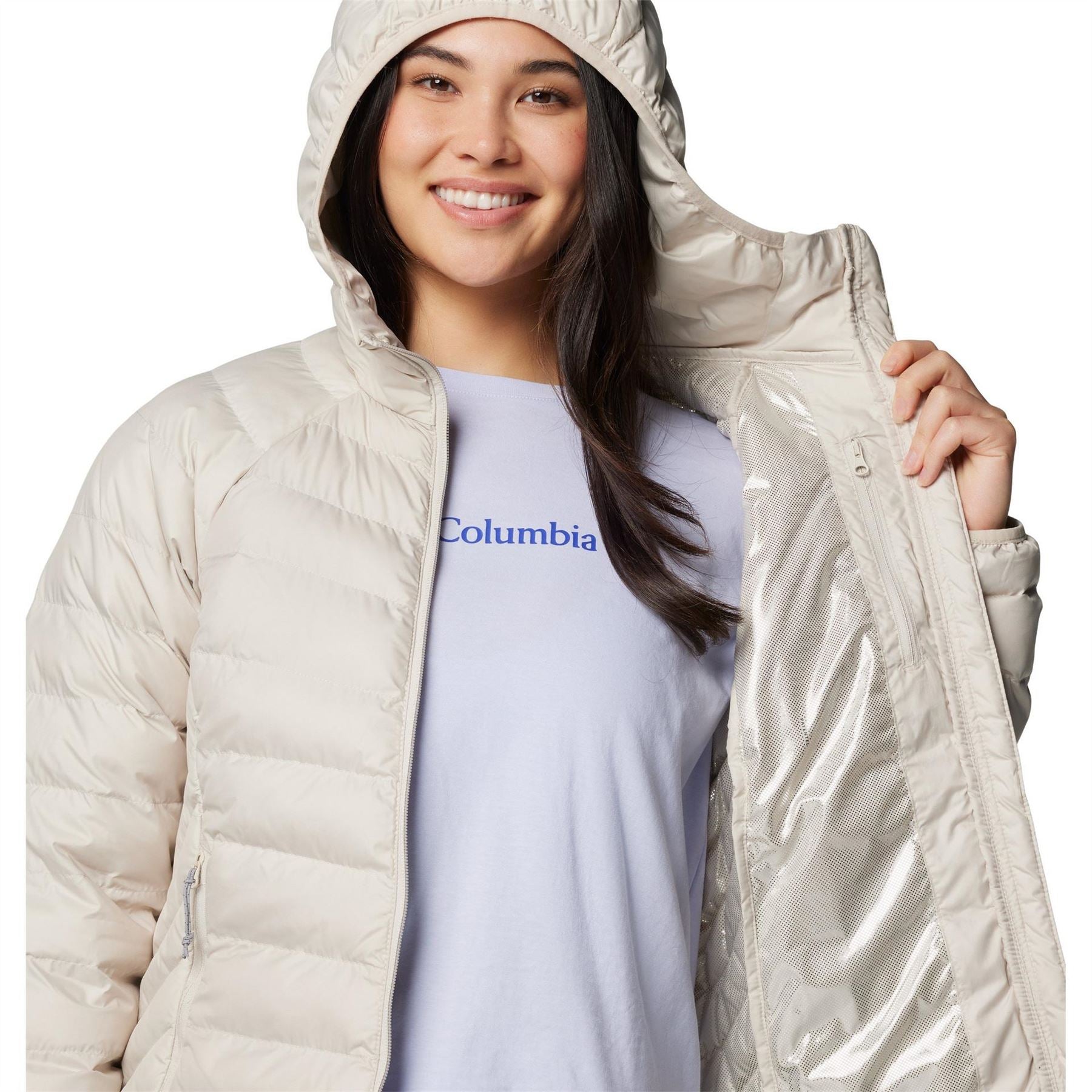 Columbia Powder Lite II Water and Wind Resistant Long Sleeve Insulated Puffer Jacket