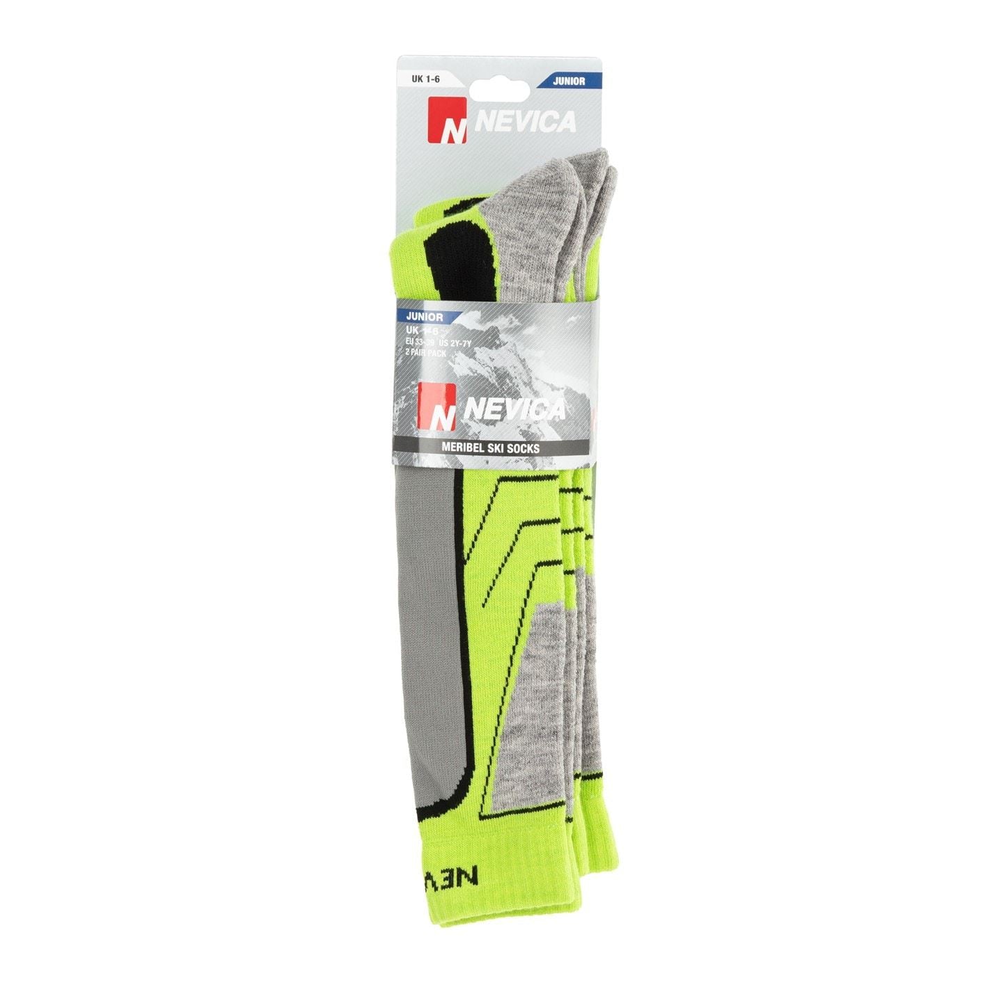 Nevica Meribel 2 Pack Ski Sock Juniors
