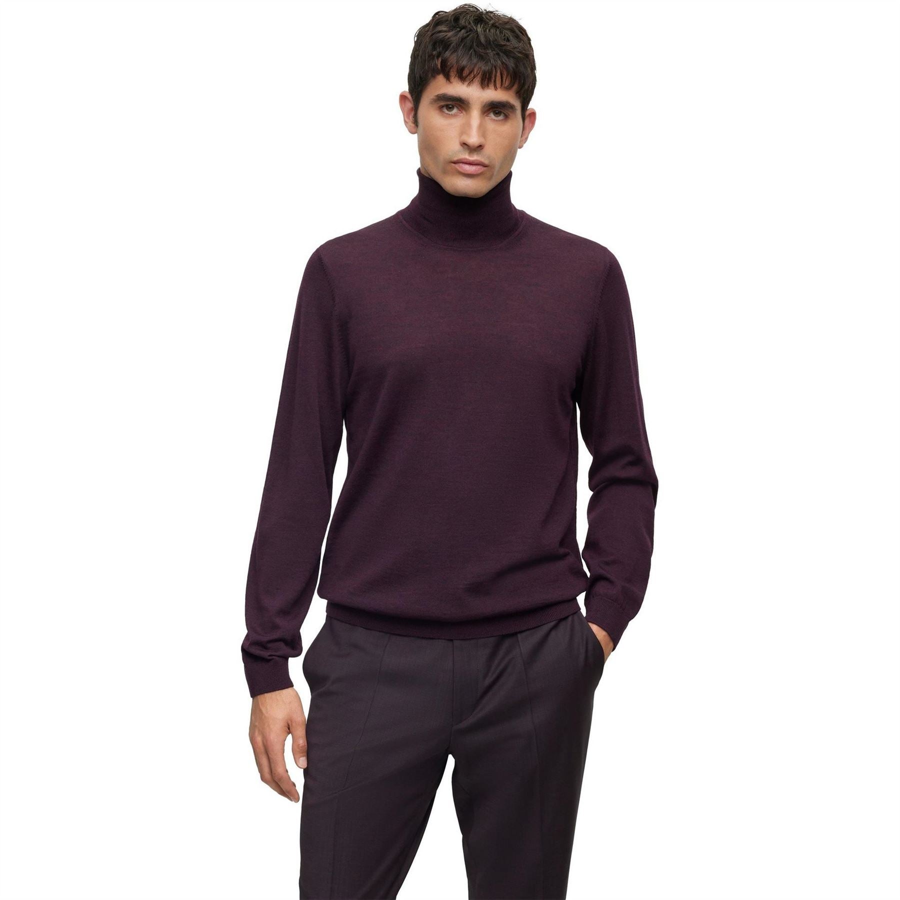 Boss Turtle Neck Long Sleeve Regular Fit Sweater