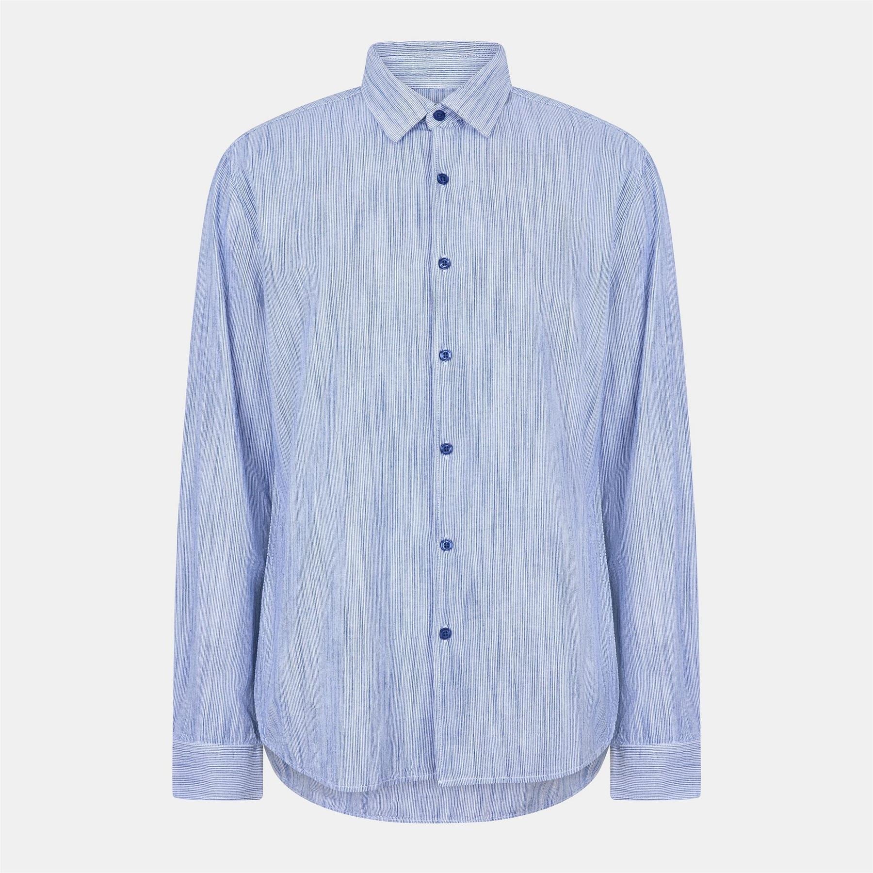 Peter Werth Collared Neck Long Sleeve Regular Fit Shirt
