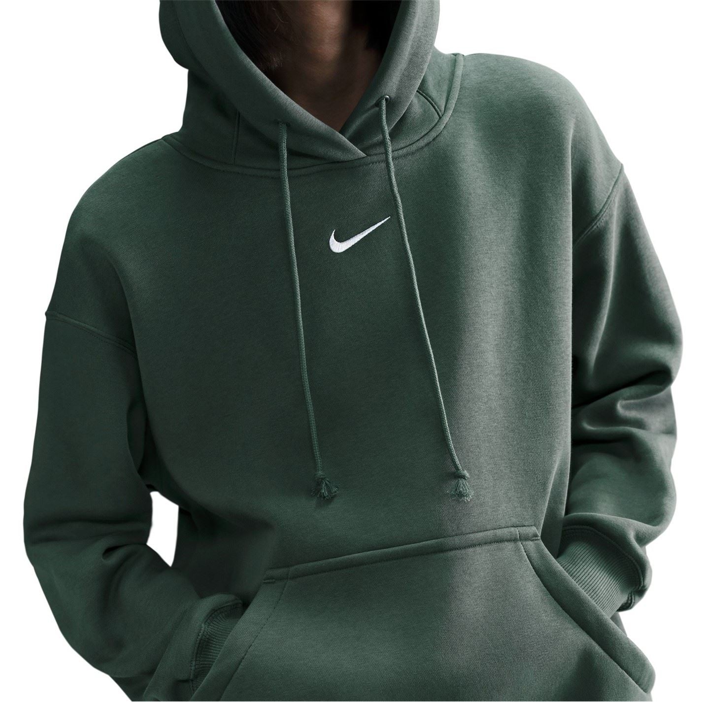 Nike Phoenix Fleece Oversize Fit Drop Shoulder Long Sleeve Hooded Neck Sweatshirt