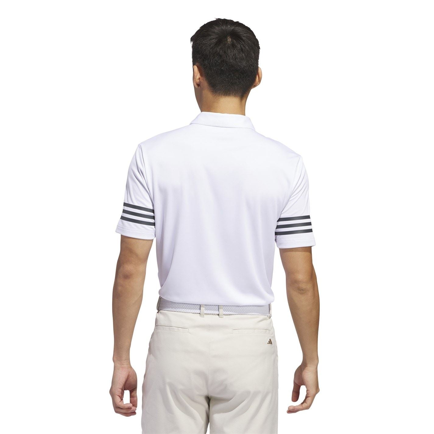 adidas Mens 3 Stripe Polo Shirt