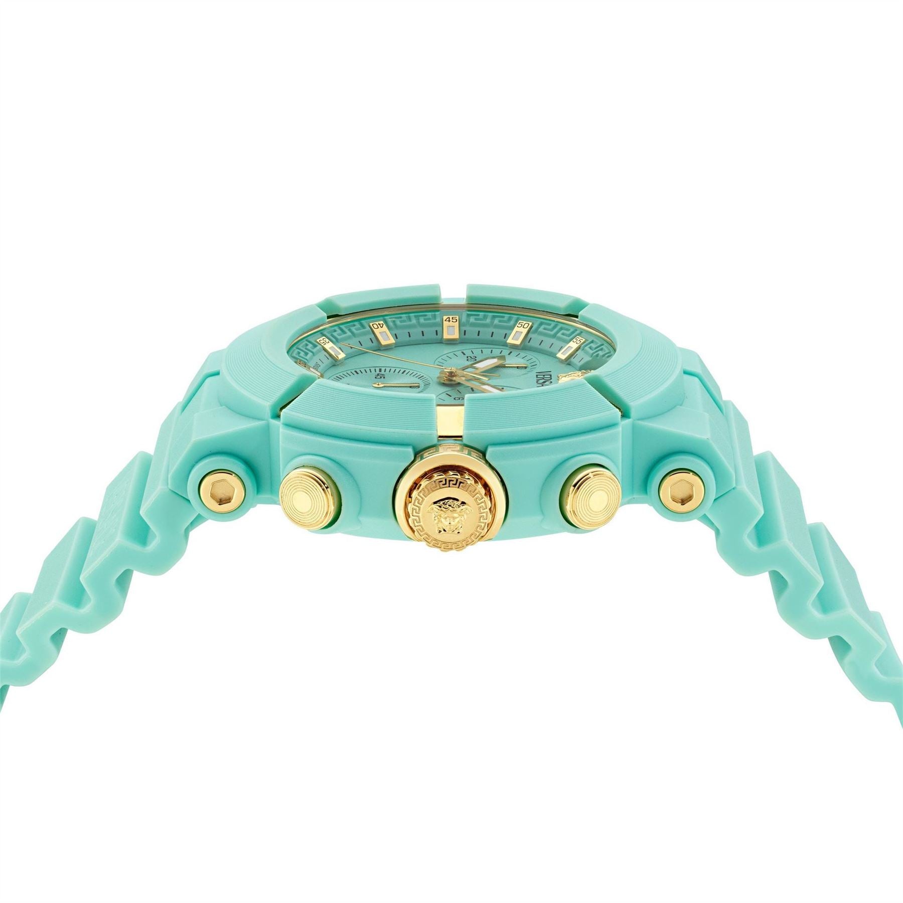 Versace Chronograph Fashion Rubber Bracelet Analogue Watch