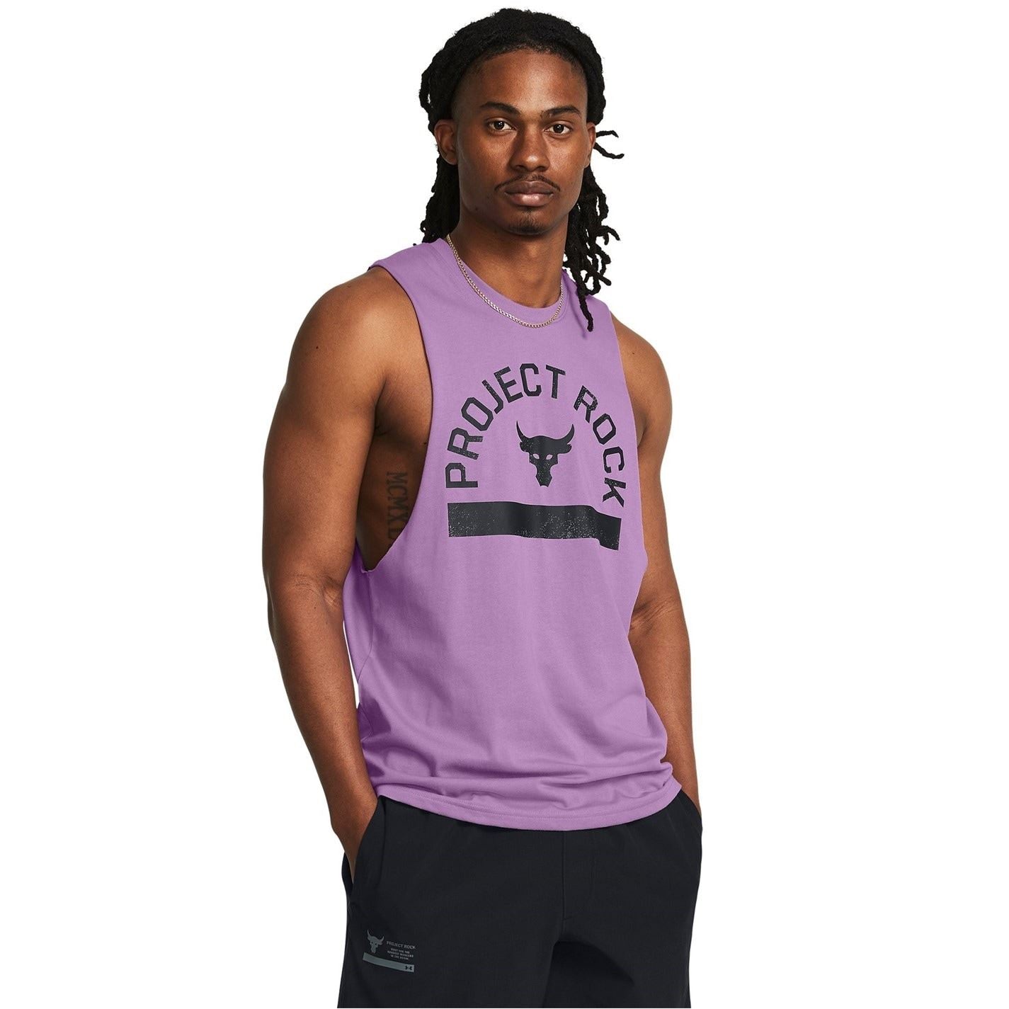 Under Armour Mens Armour Ua Pjt Rck Payoff Graphic Sl T-Shirt