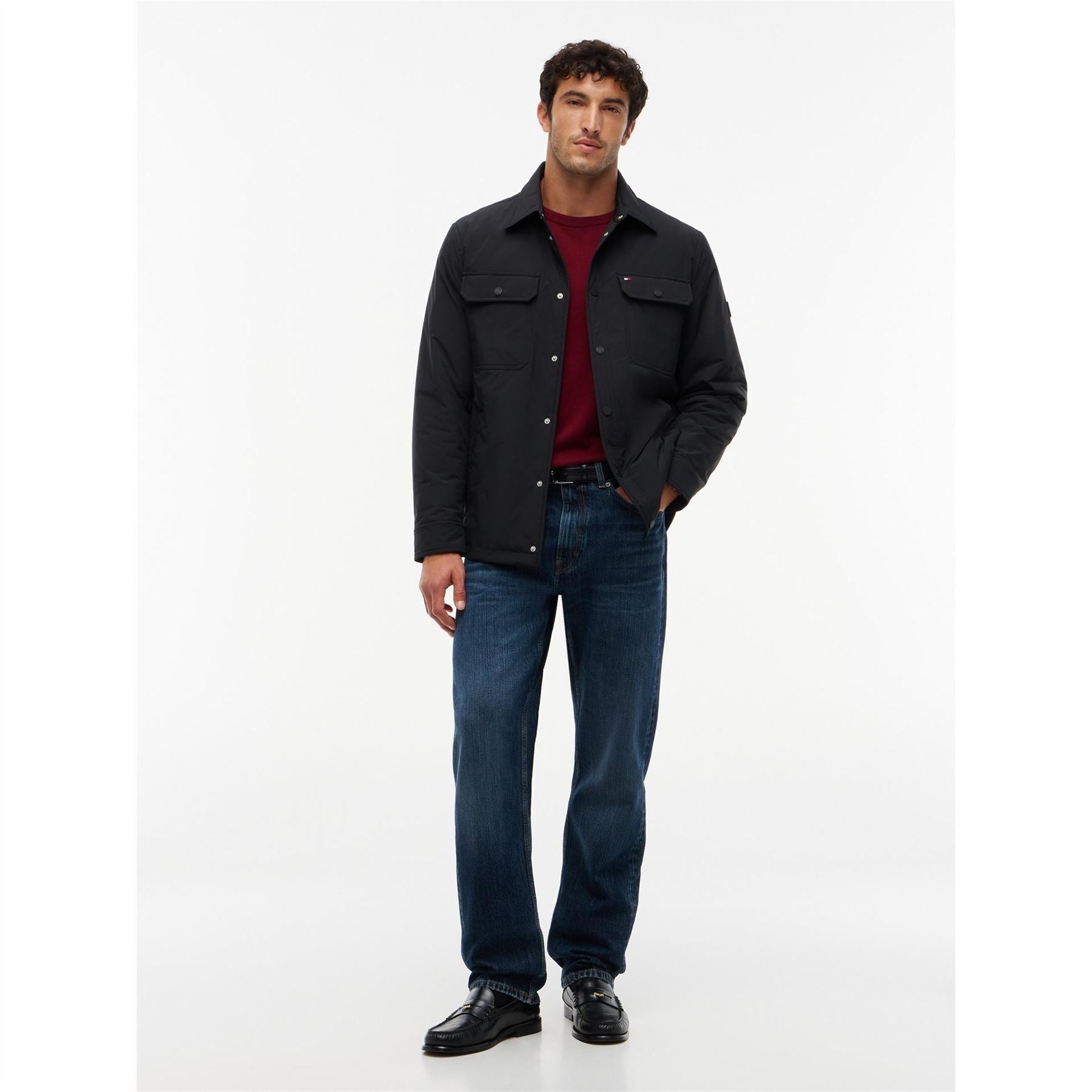 Tommy Hilfiger Packable Lightweight Long Sleeve Overshirt