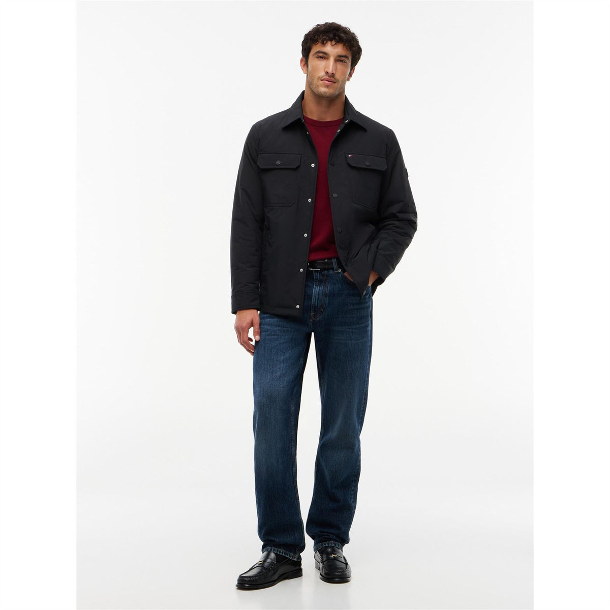 Tommy Hilfiger Packable Lightweight Long Sleeve Overshirt