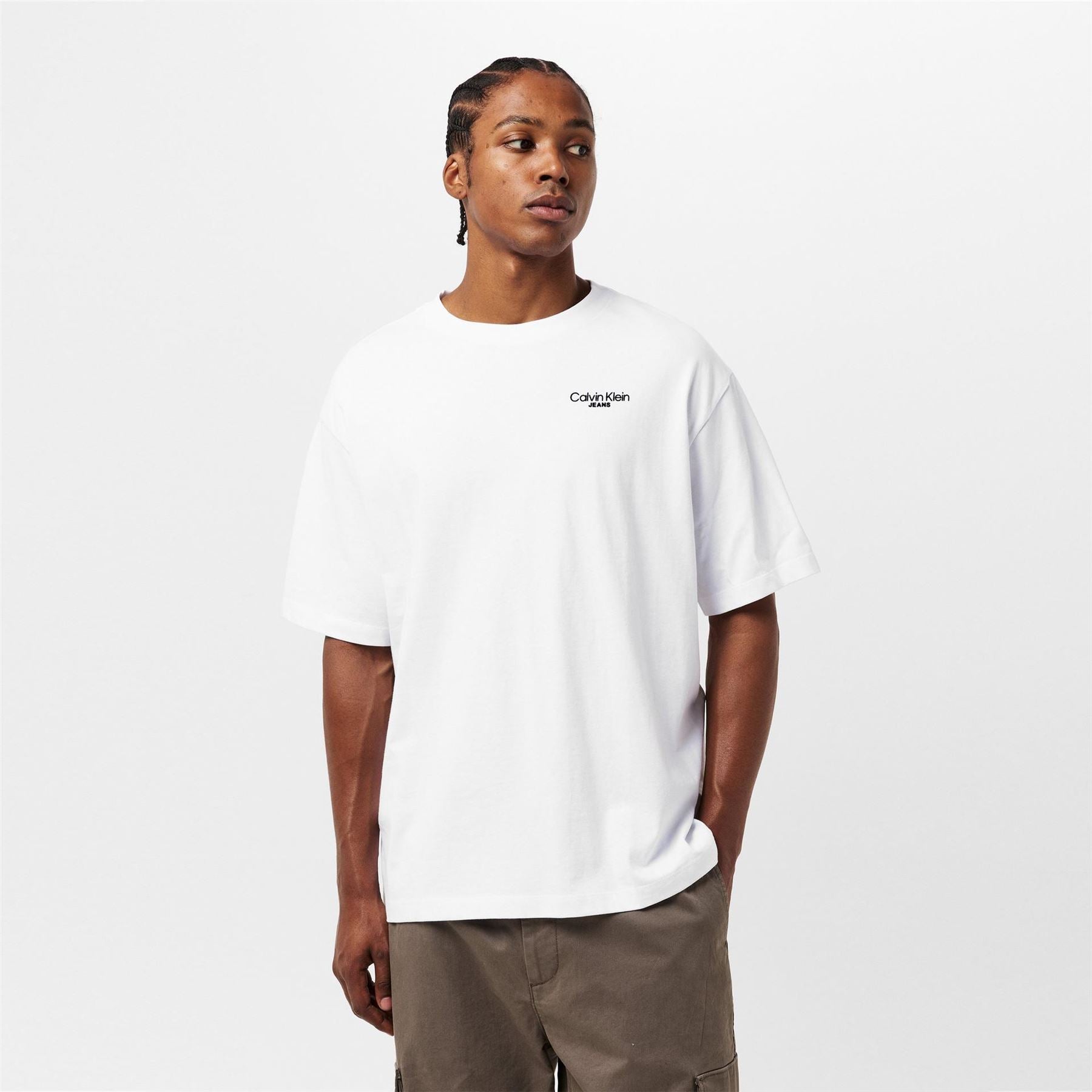 Calvin Klein Jeans Back Print Crew Neck Short Sleeve T-Shirt