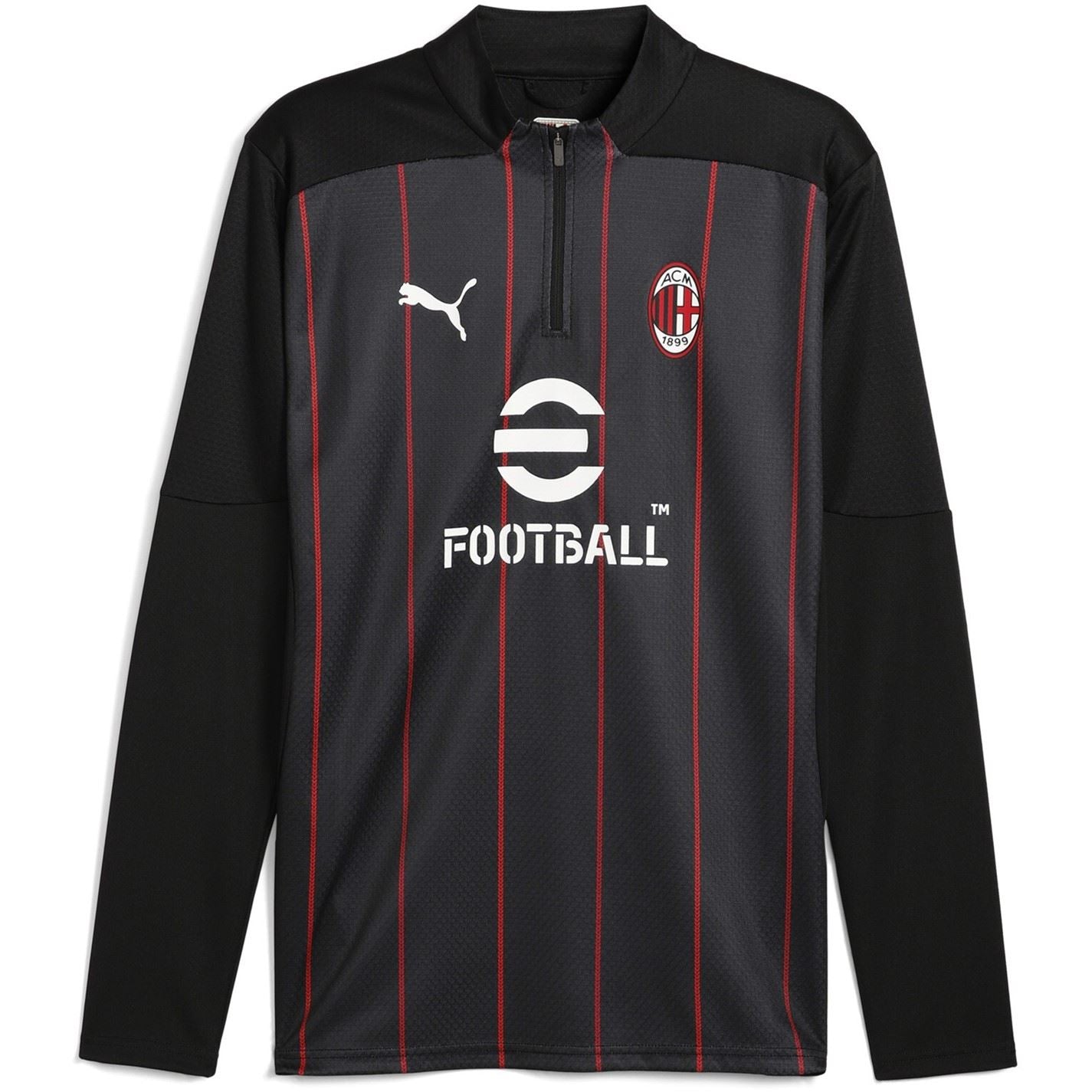 Puma Ac Milan Prematch Quarter Zip Top 2024 2025 Adults