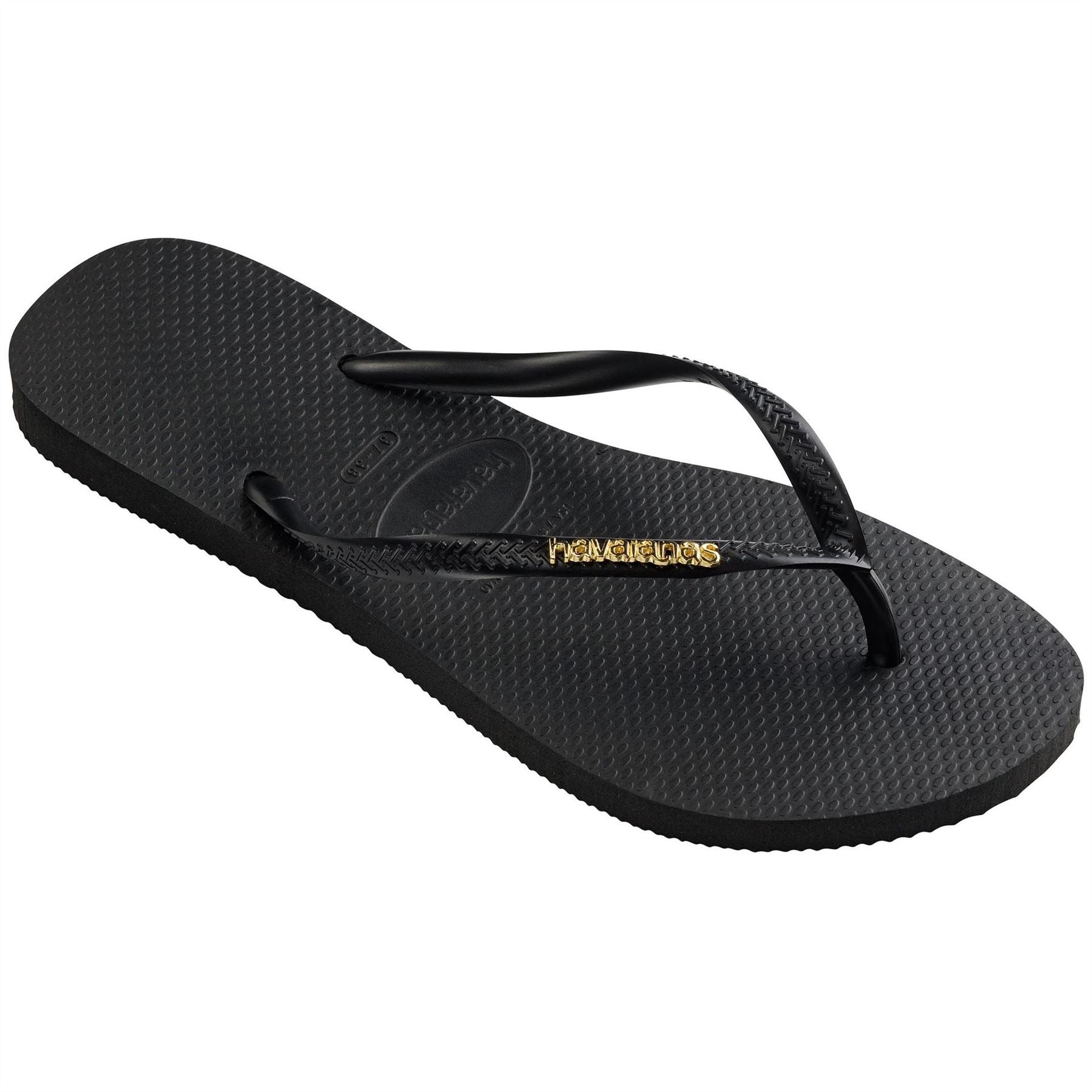 Havaianas Slim Textured Flat Heel Flip Flops