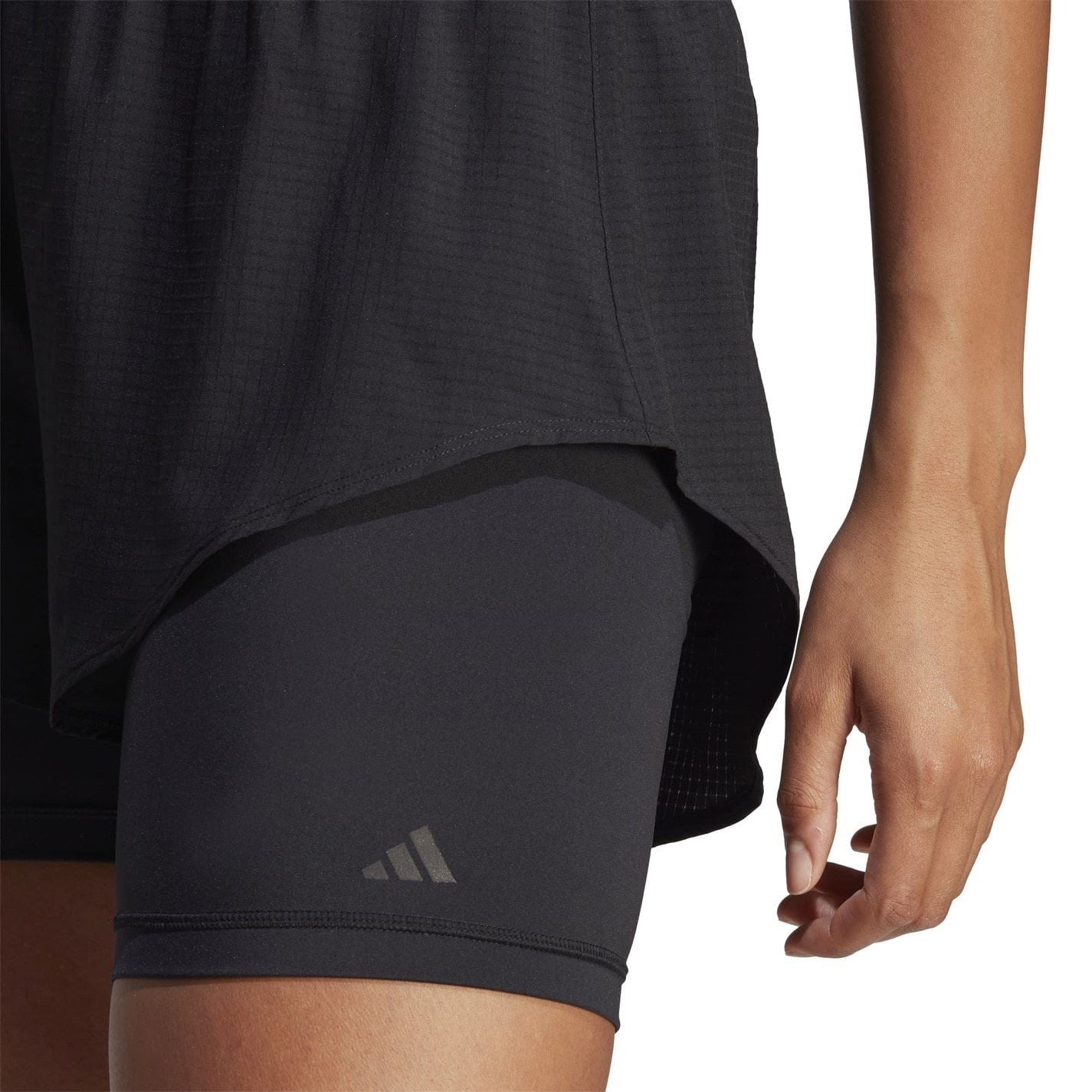 adidas Womens Hiit Heat.rdy Training 2 In 1 Shorts