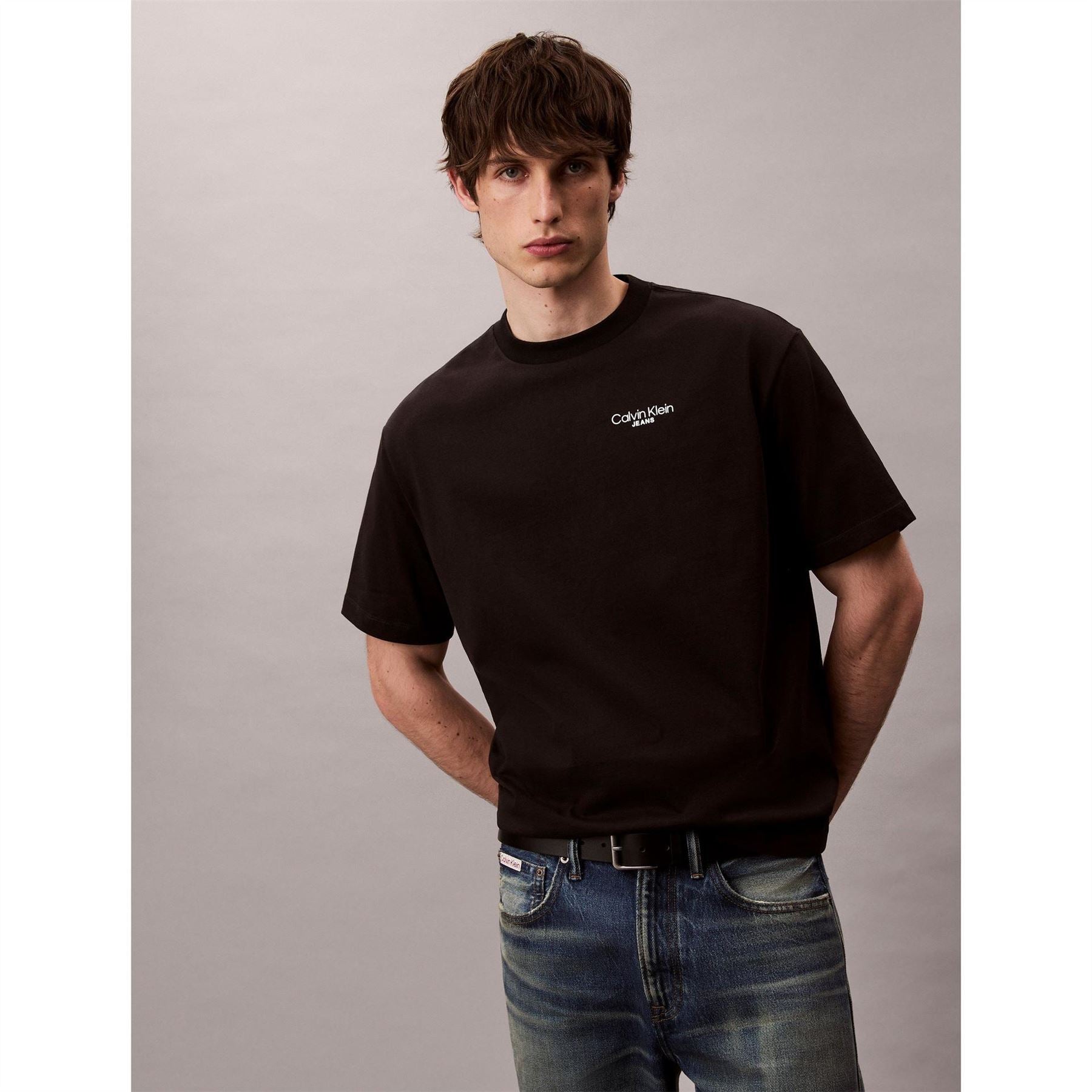 Calvin Klein Jeans Back Print Crew Neck Short Sleeve T-Shirt