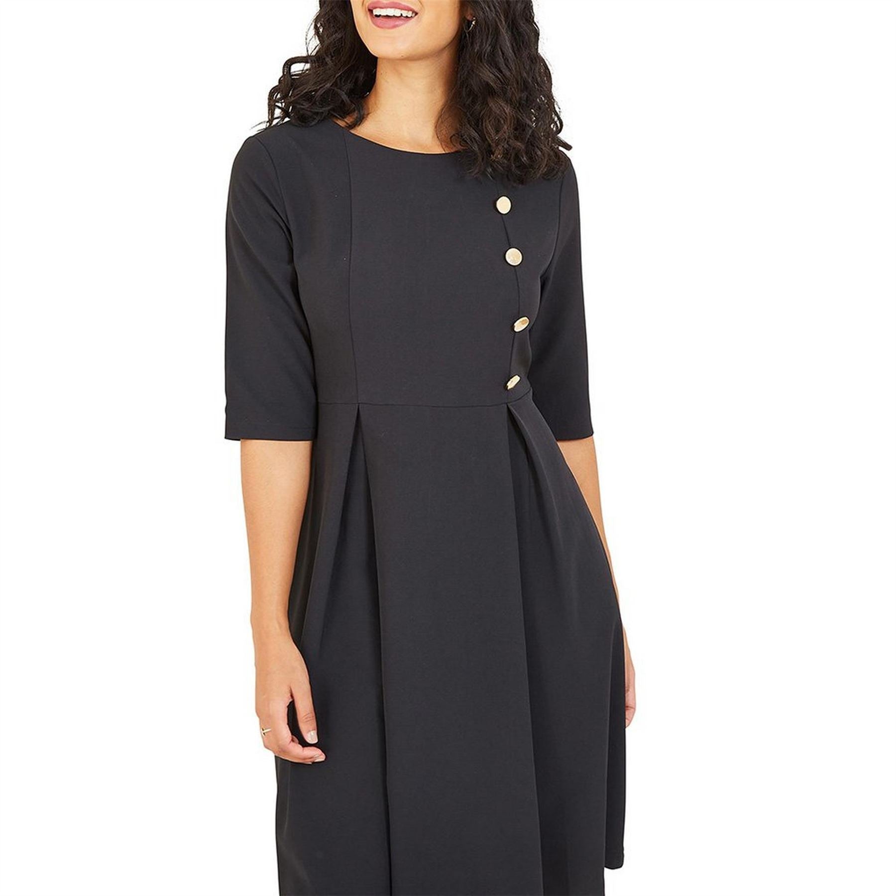 Yumi Skater Dress In Black