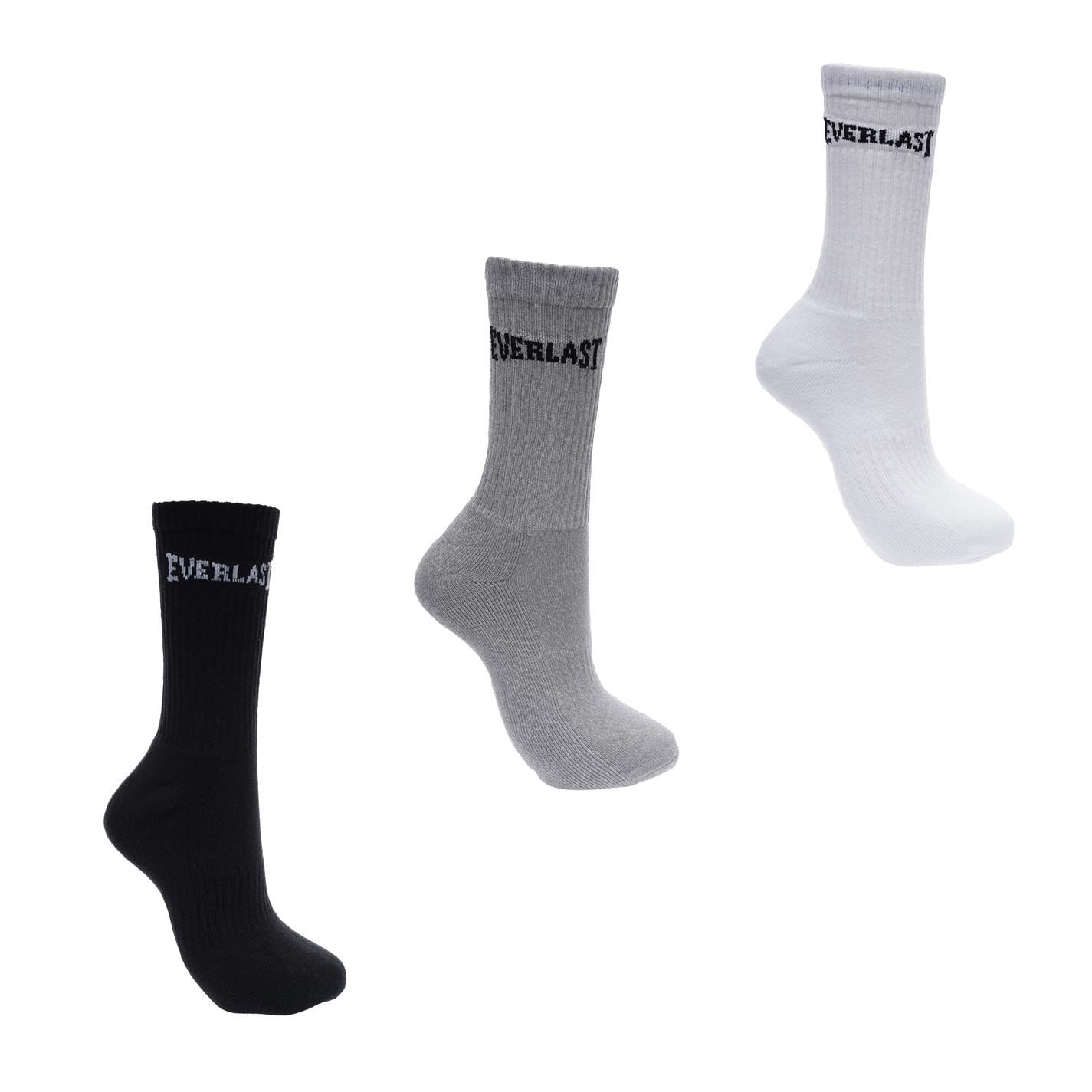 Everlast Mens 3 Pack Crew Socks