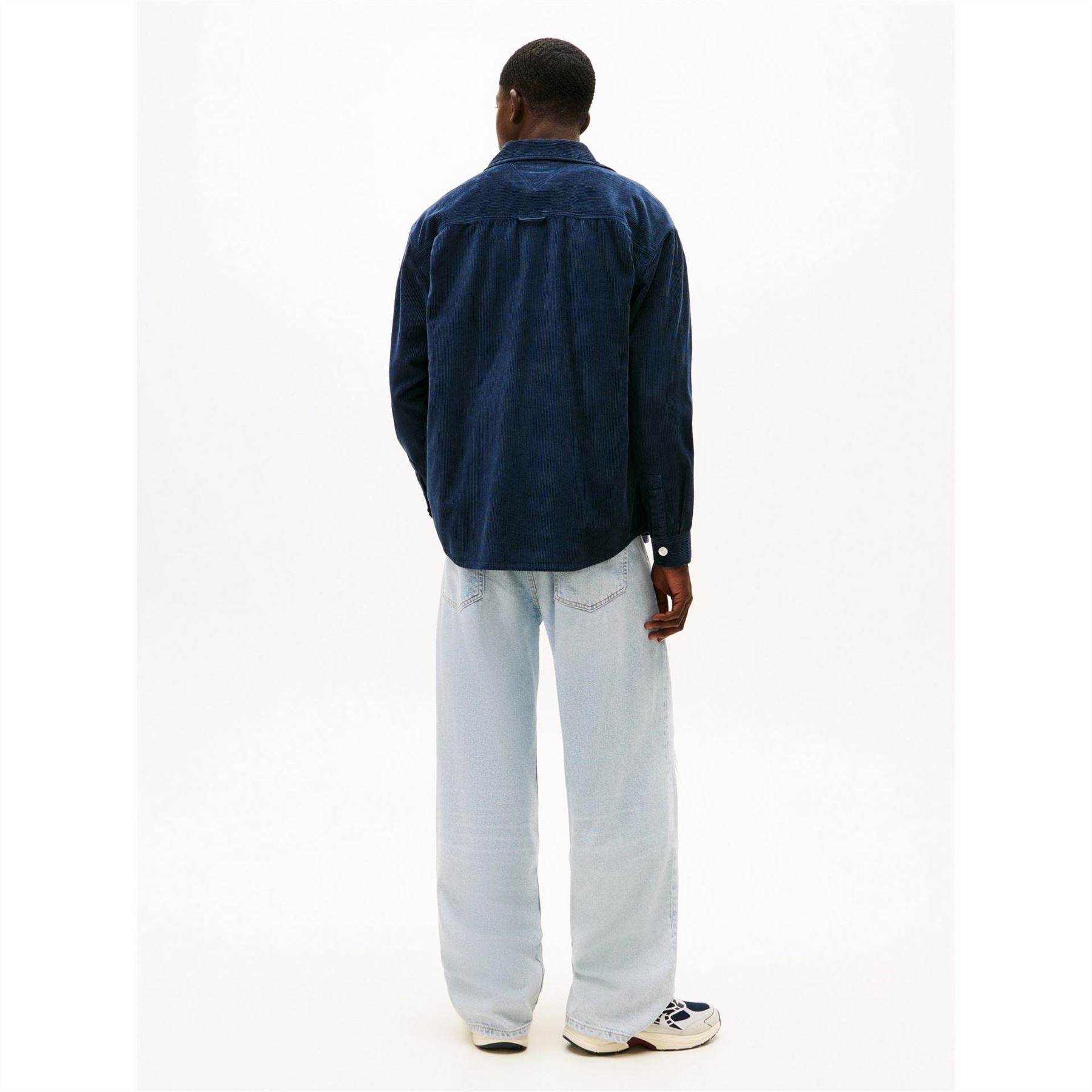 Tommy Jeans Collared Neck Long Sleeve Cord Shirt