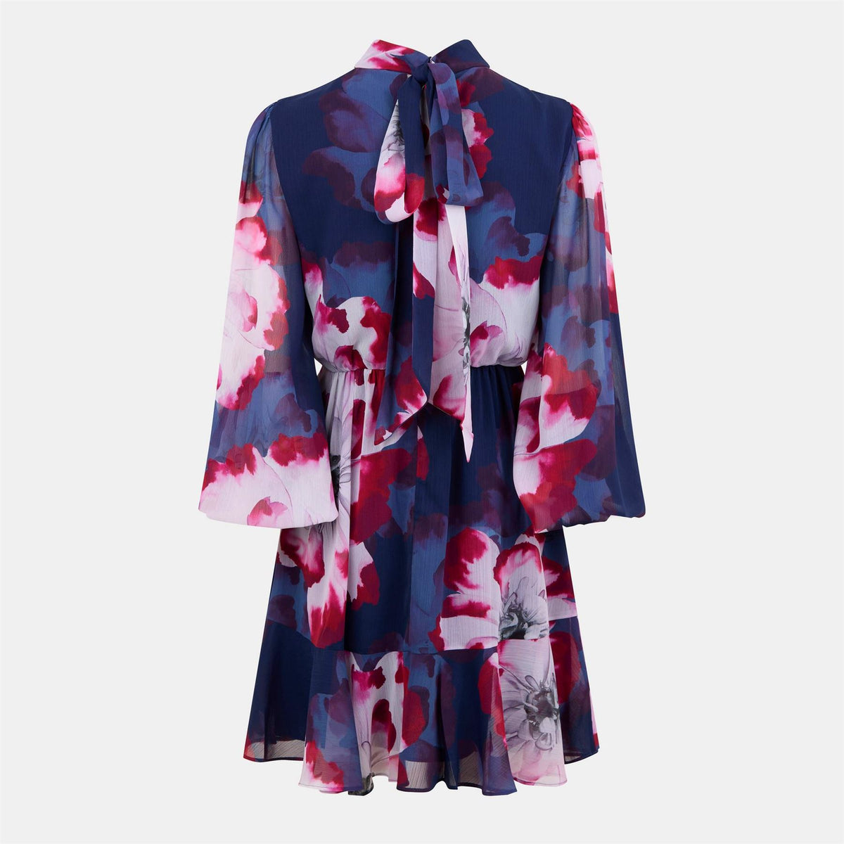 Ted Baker Woven High Neck Mini A-Line Dress