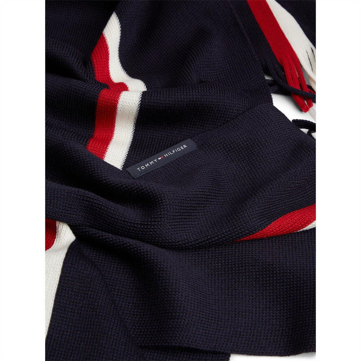 Tommy Hilfiger Stripe Wool Blend Scarf